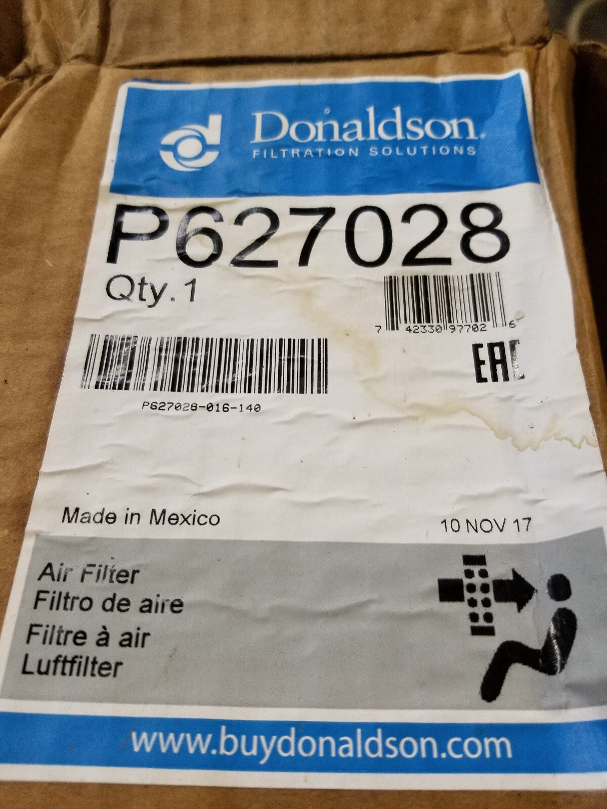 DONALDSON AIR FILTER P627028