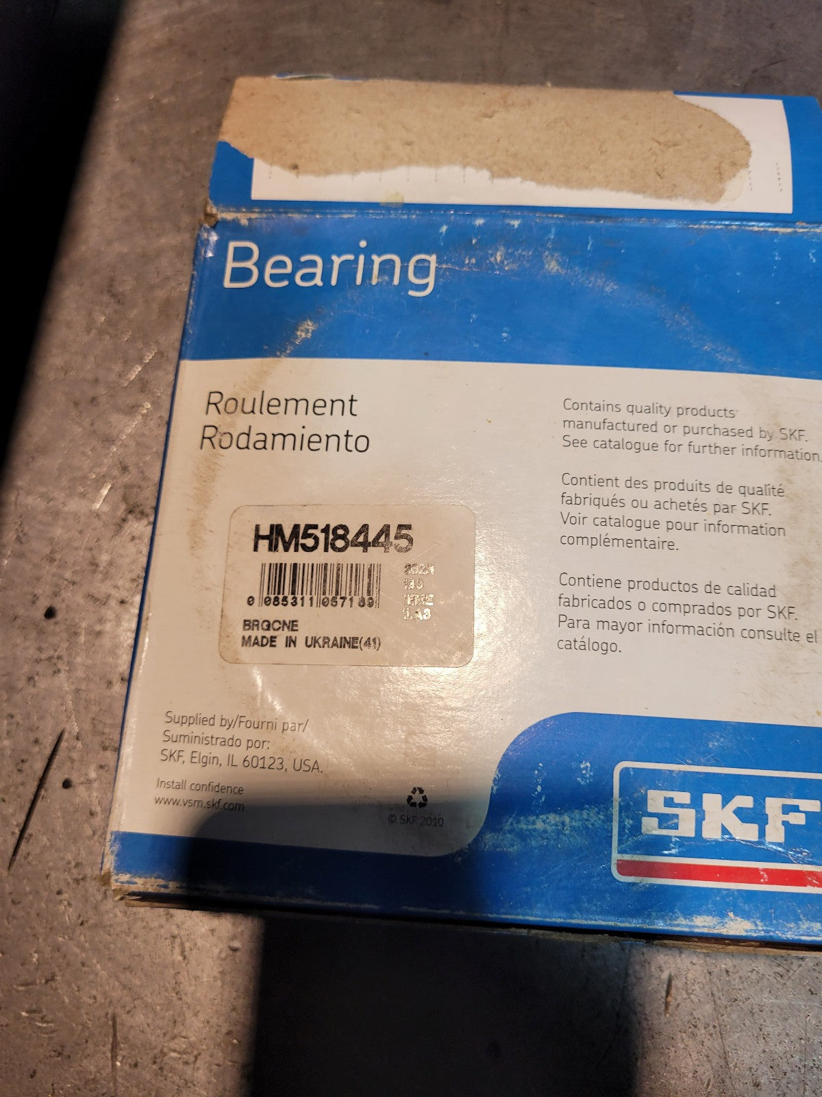 HM518445 SKF TAPERED ROLLER BEARING