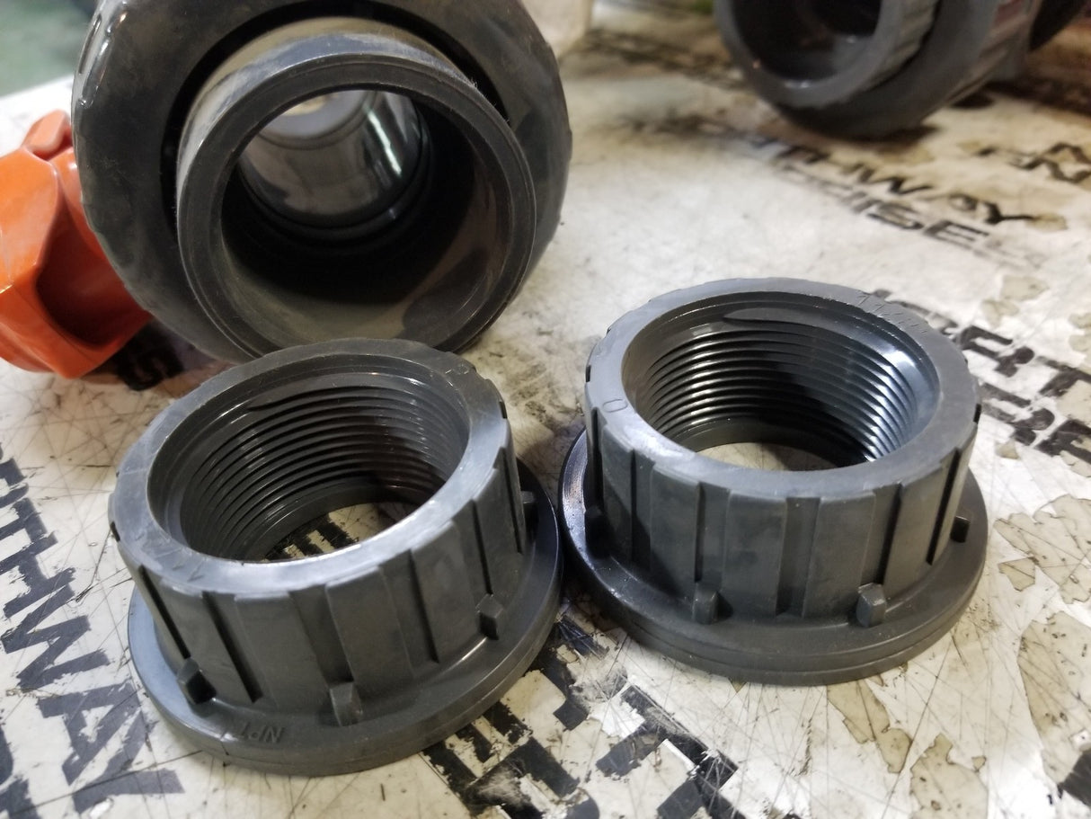 VXEBV107 IPEX VXE Series 1-1/2" True Union Ball Valve, Socket & Threaded Ends