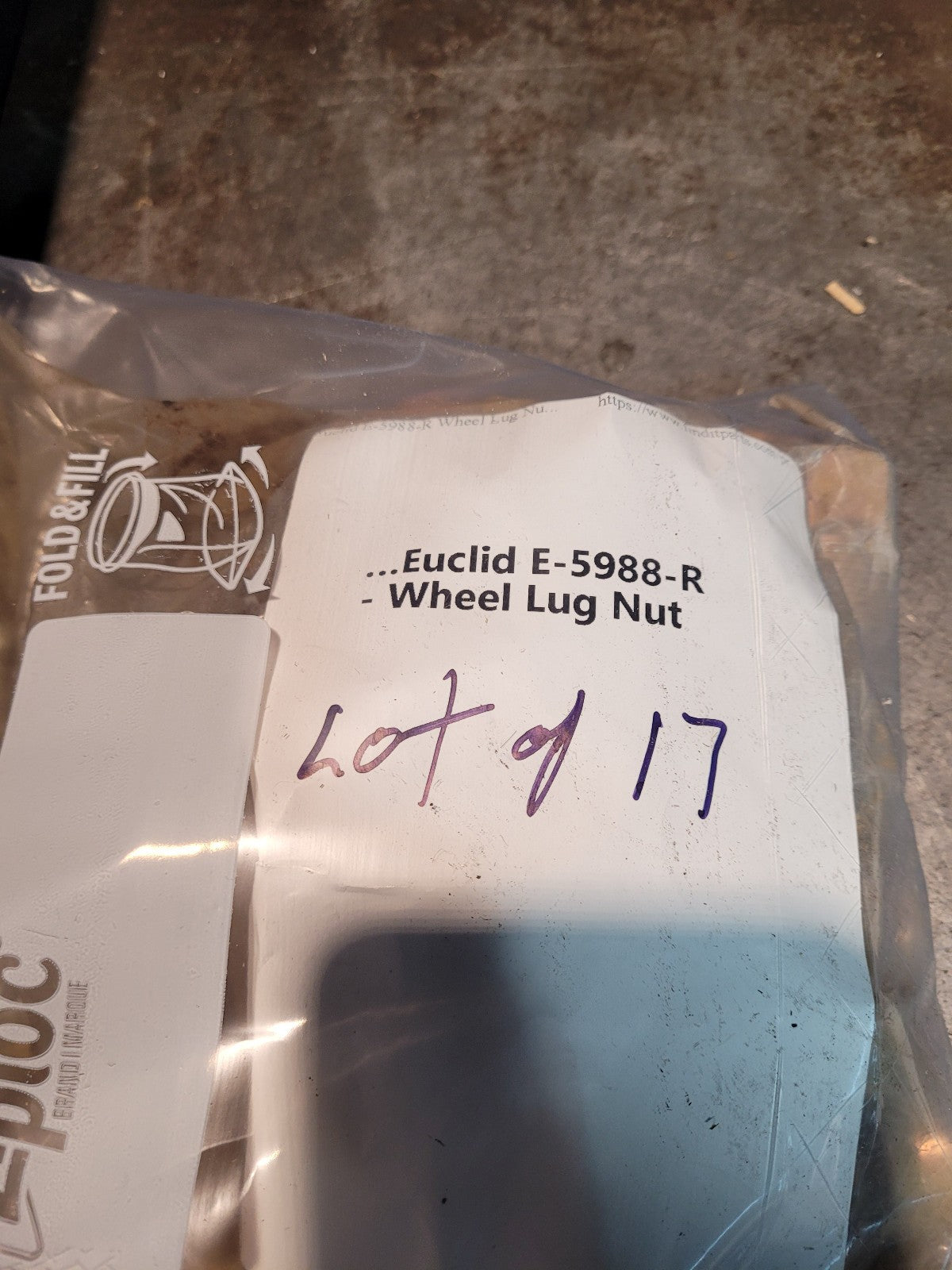 LOT OF 17PC E-5988-R Euclid E5988R Right Hand Inner Cap Nut