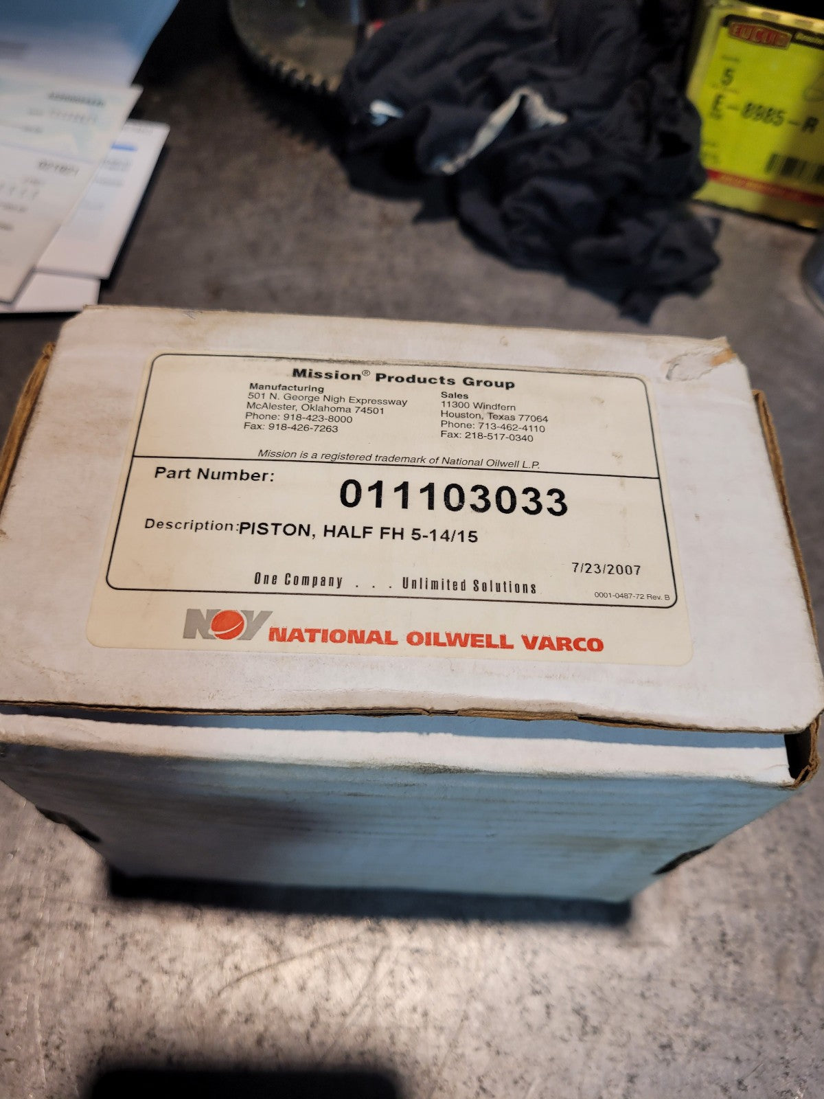 011103033 NATIONAL OILWELL VARCO PISTON HALF