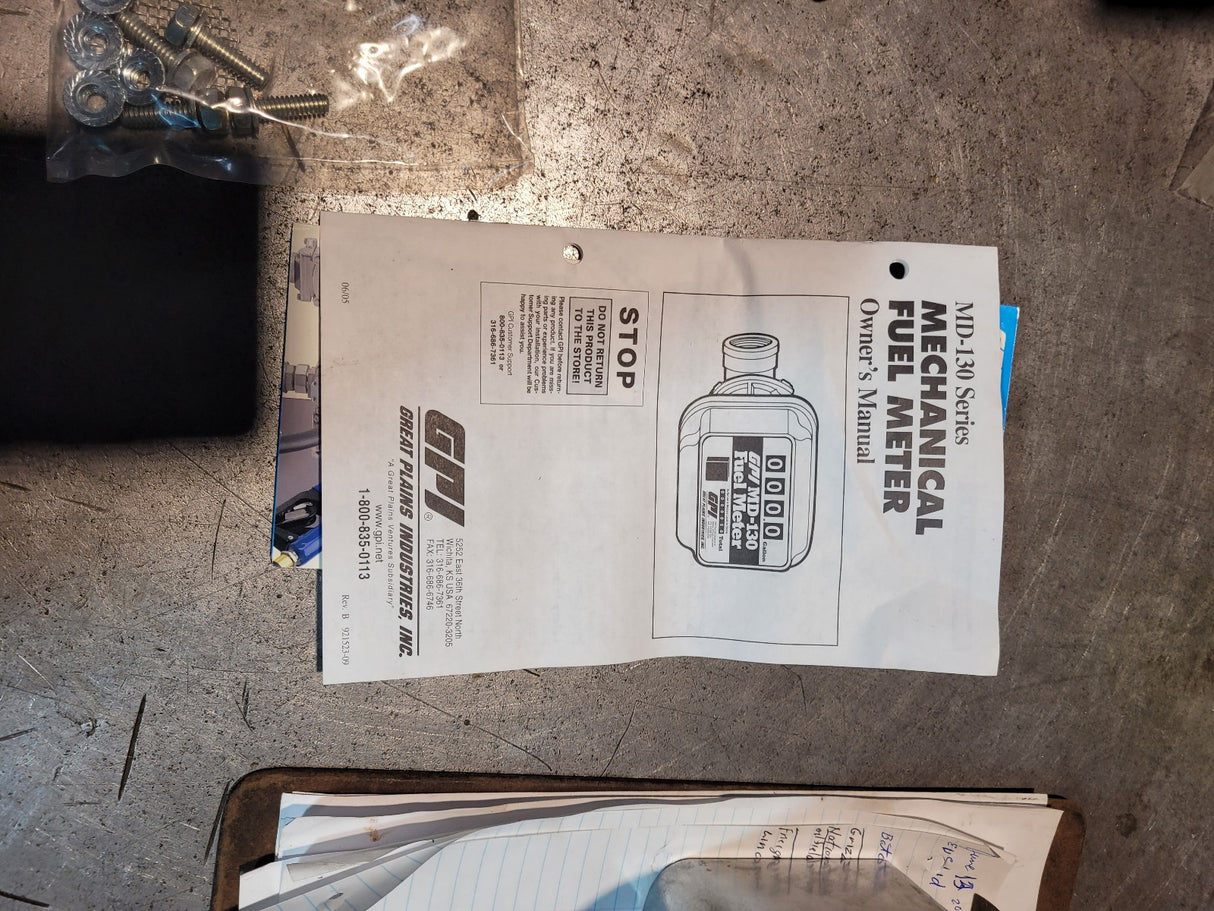 MD-130 GPI 5-30 GPM Modular Mechanical Fuel Meter