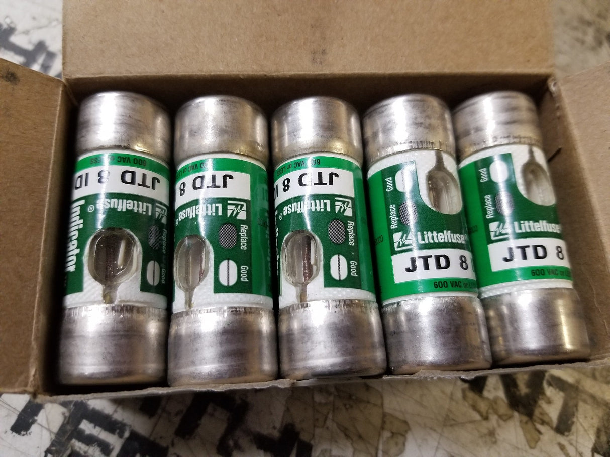 1 BOX OF 10 FUSES - LITTLEFUSE 600V JTD810 30079458025836
