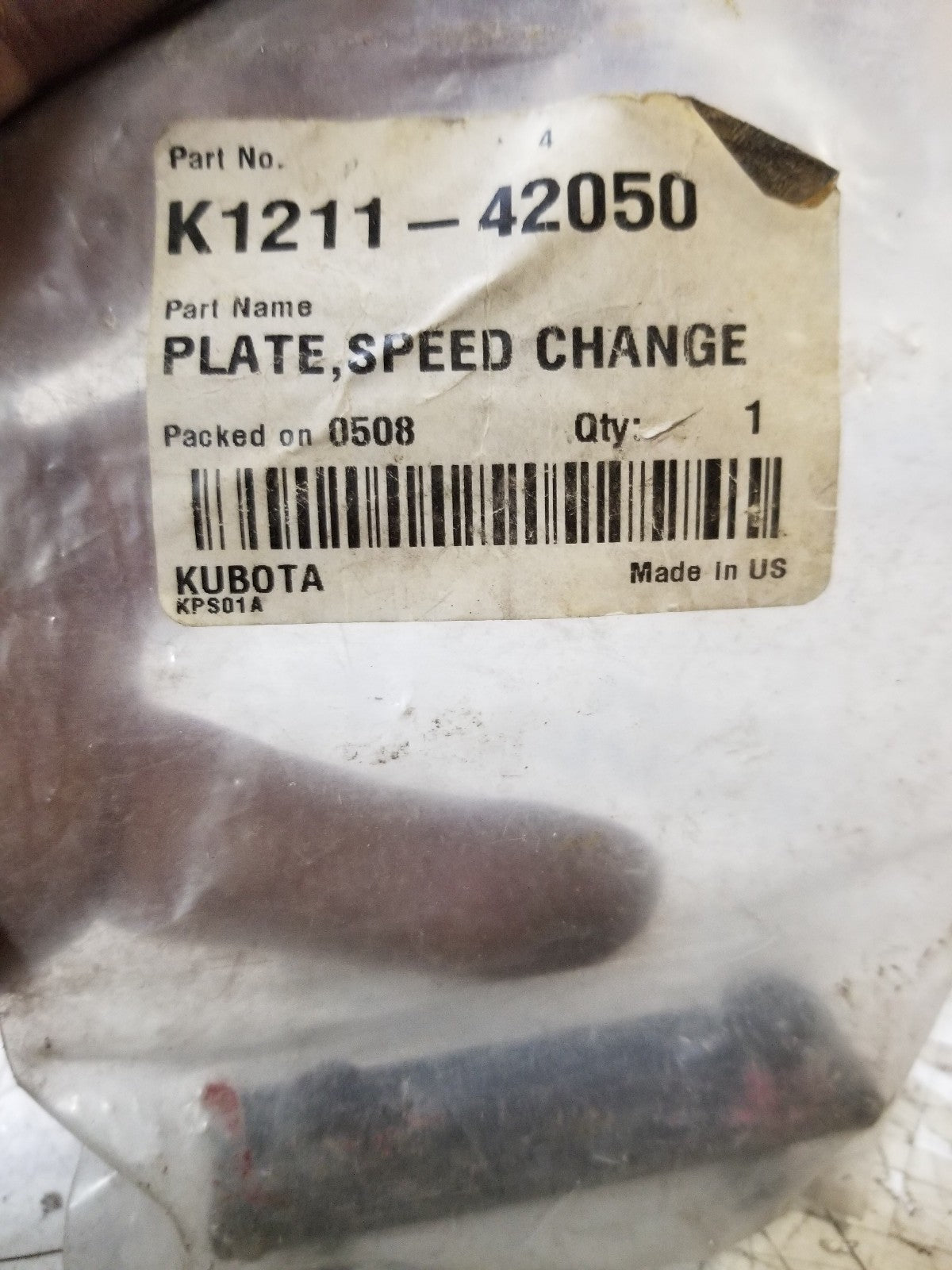K1211-42050 Kubota speed change plate
