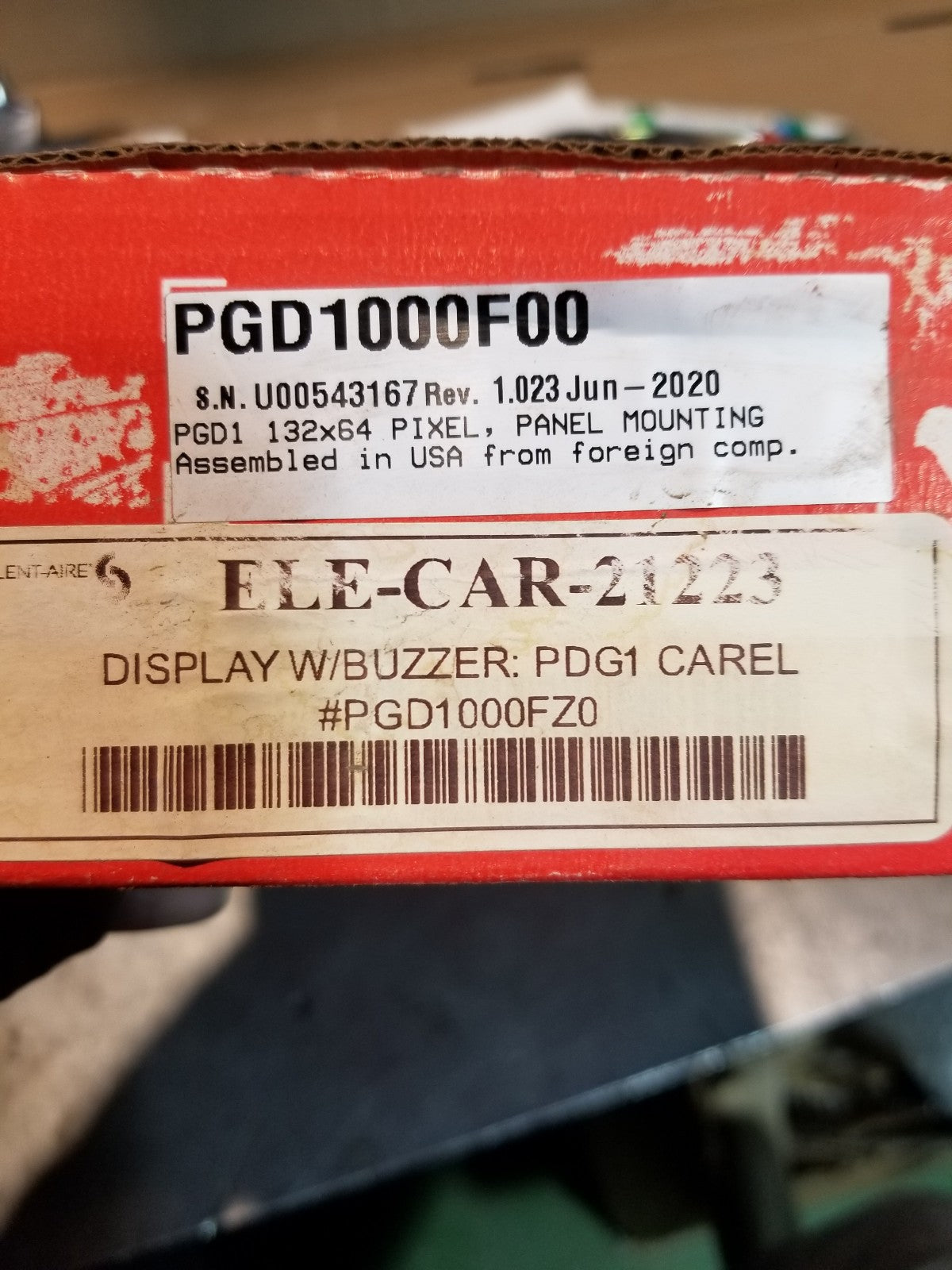 PGD1000F00 Built-in or panel mount monochromatic LCD graphic terminal
