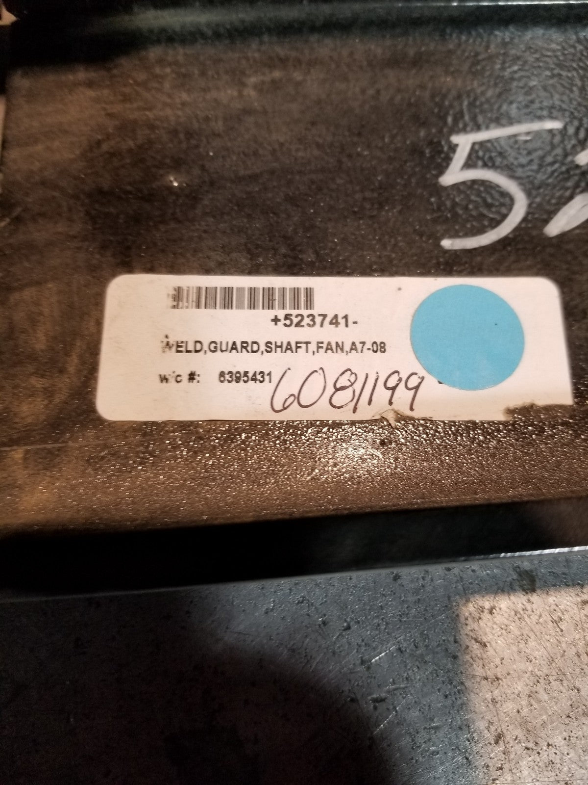 523741 Schwarze WELD GUARD SHAFT FAN A7-08