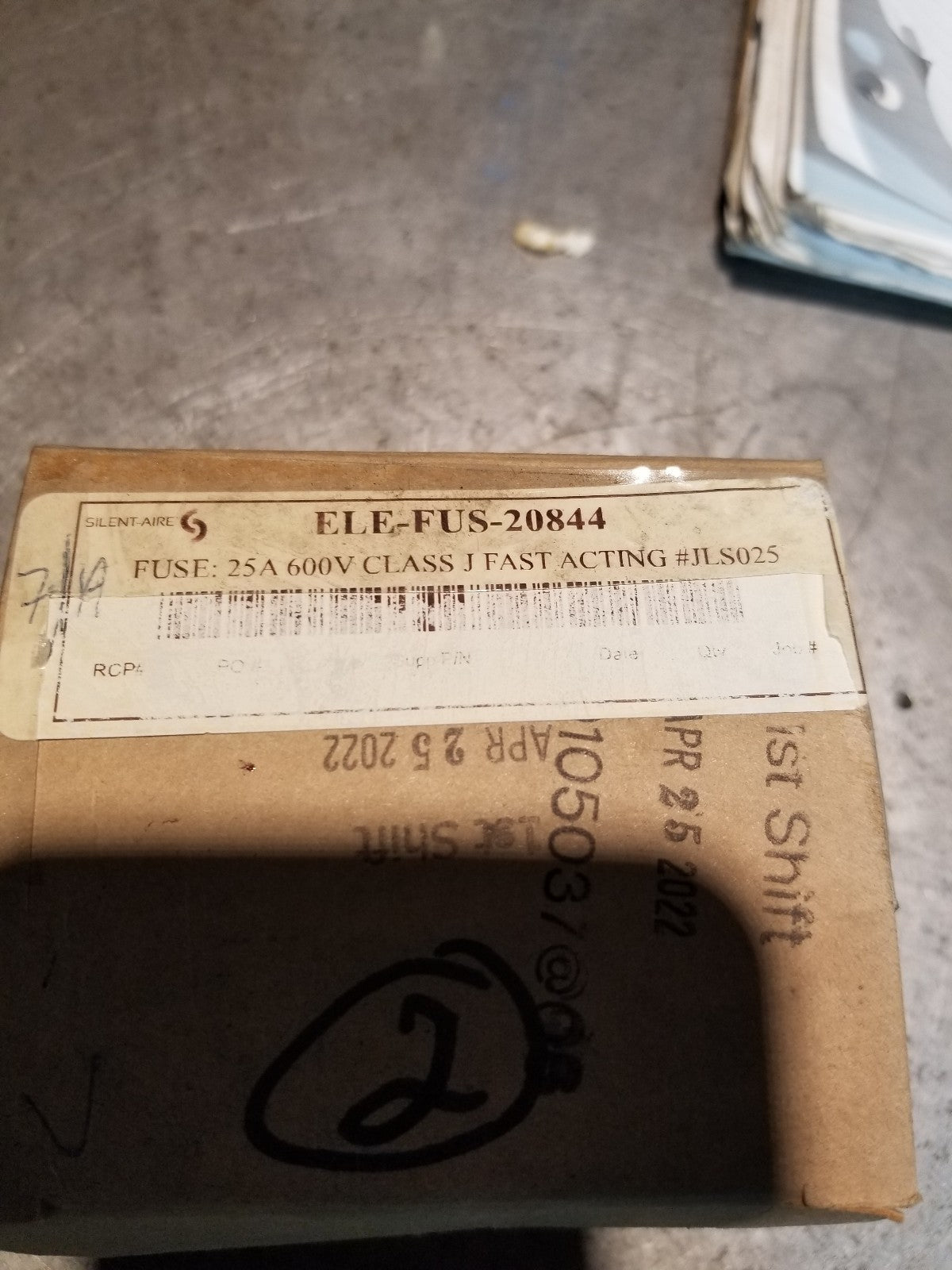 1 BOX OF 2PC - A4J25 Ferraz Shawmut A4J25 Amp-trap Fuses 25A 600V