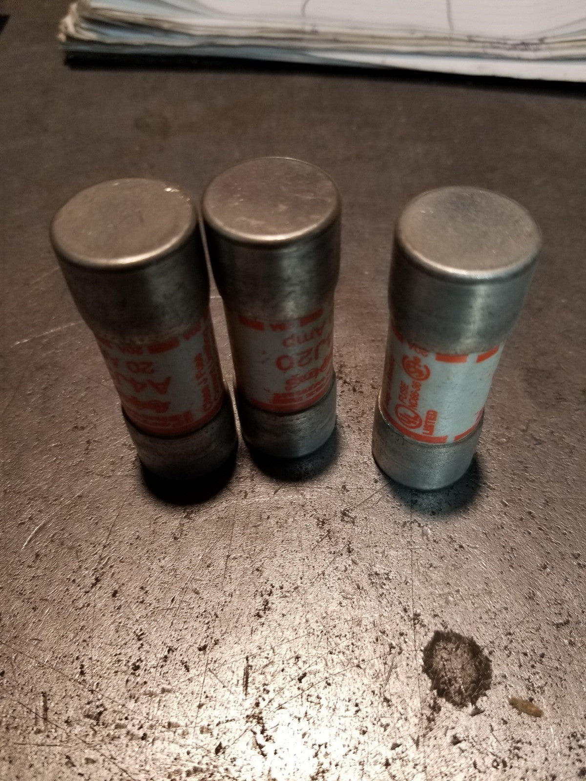 1 BOX OF 3PC - Ferraz Shawmut A4J20 Current Limiting Fuses 20A 600VAC Class J