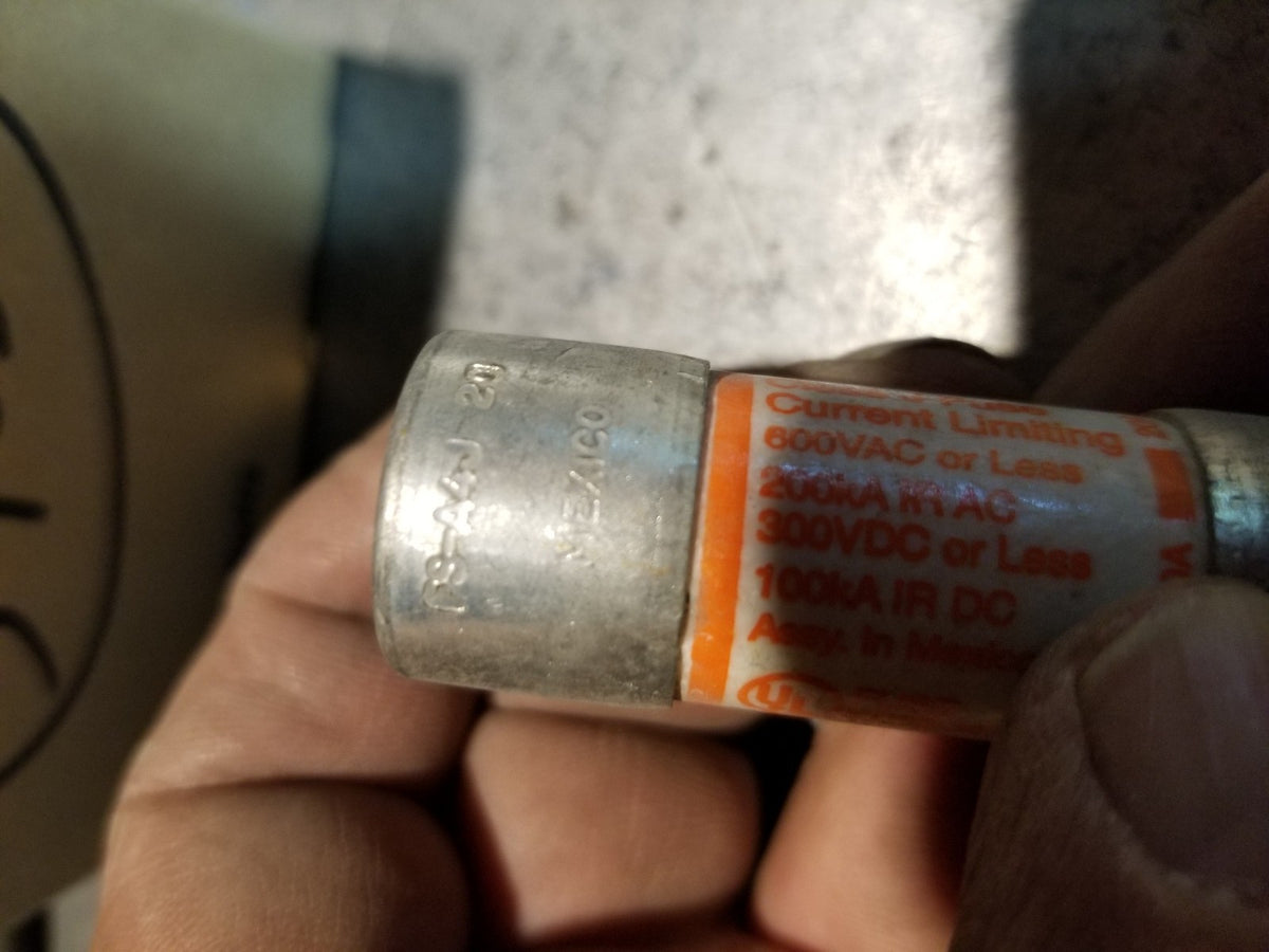 1 BOX OF 3PC - Ferraz Shawmut A4J20 Current Limiting Fuses 20A 600VAC Class J
