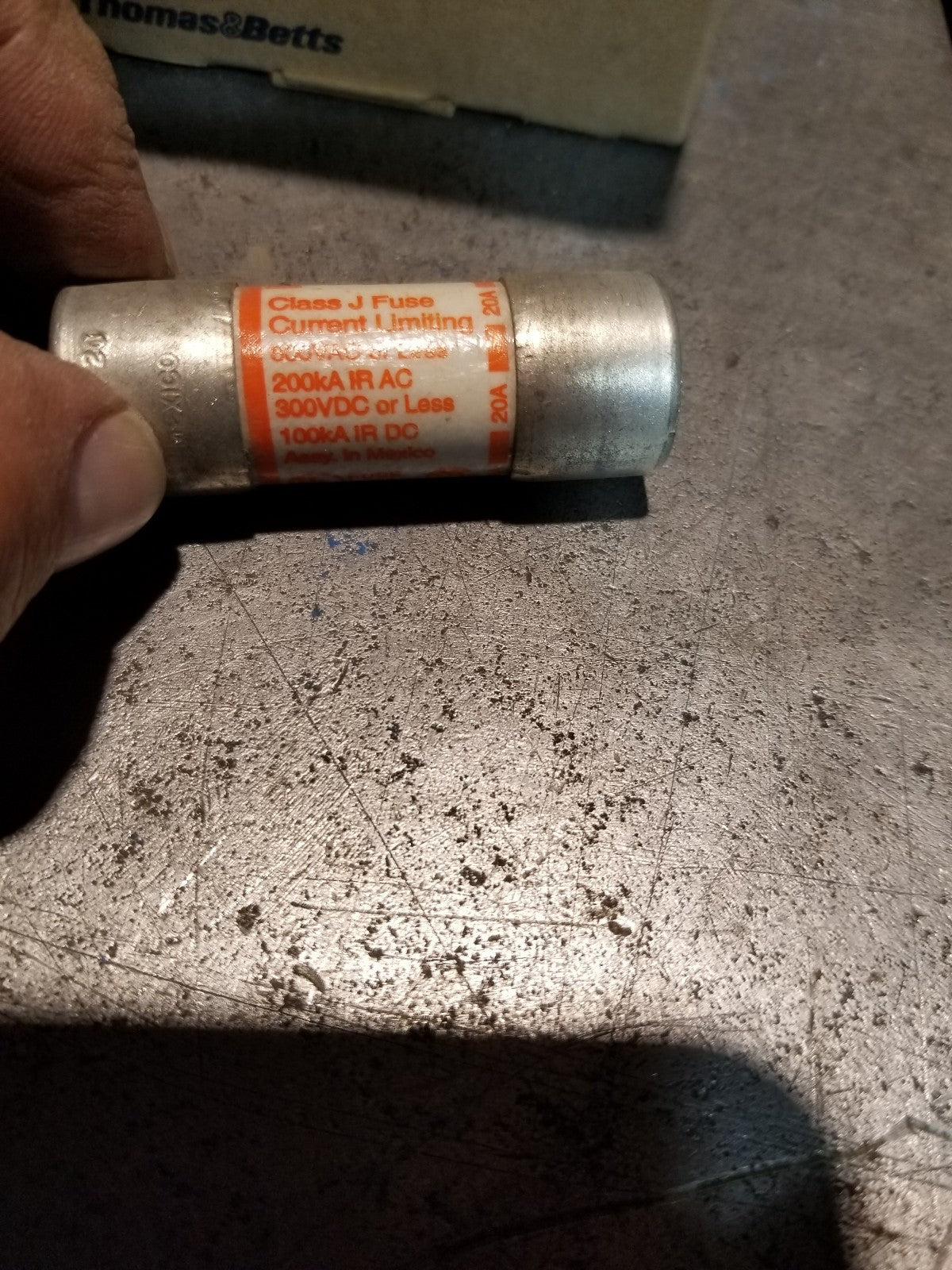 1 BOX OF 3PC - Ferraz Shawmut A4J20 Current Limiting Fuses 20A 600VAC Class J