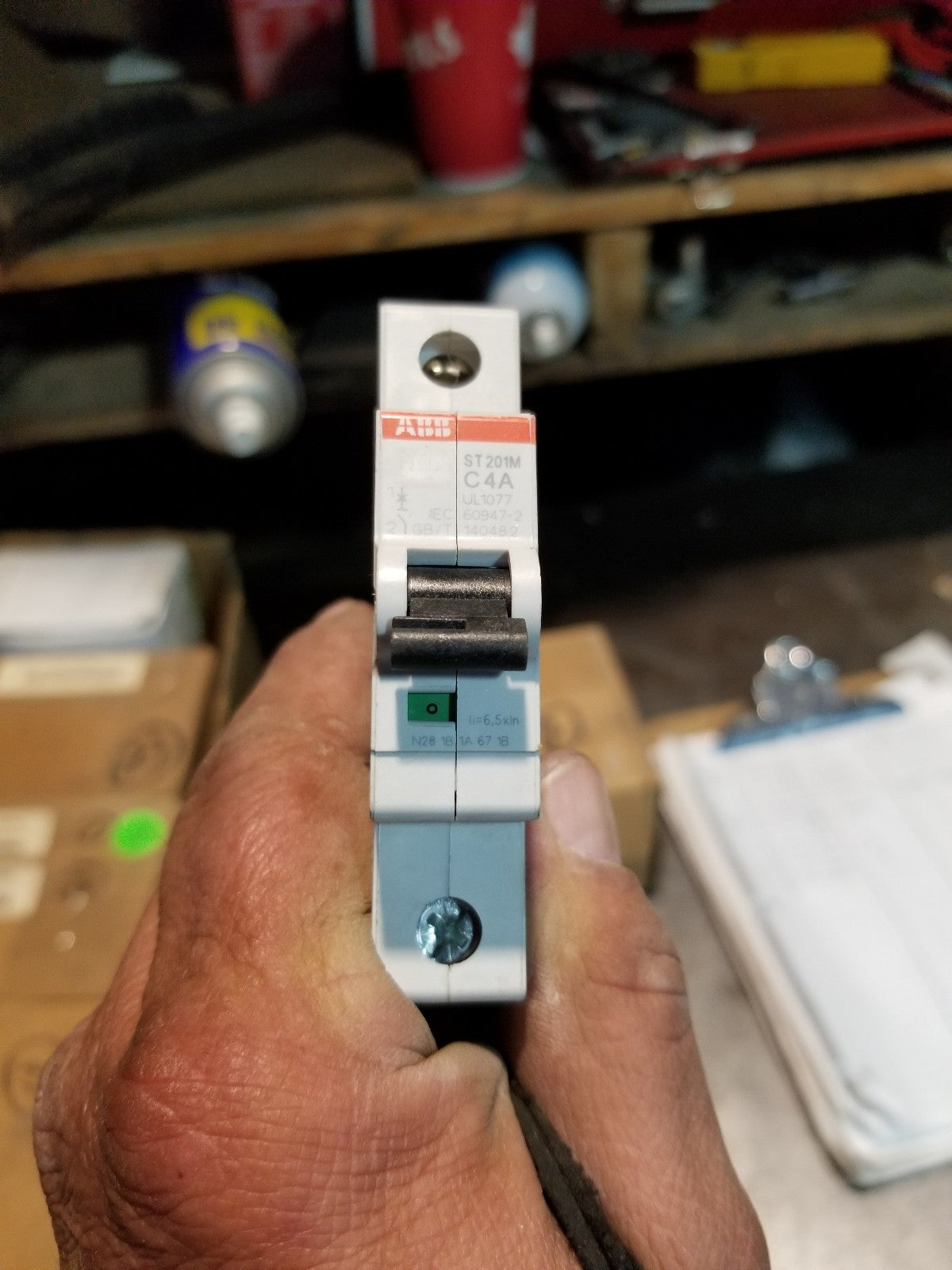 ABB s201-c4 Circuit Breaker, 230-400V, 1 Single Pole