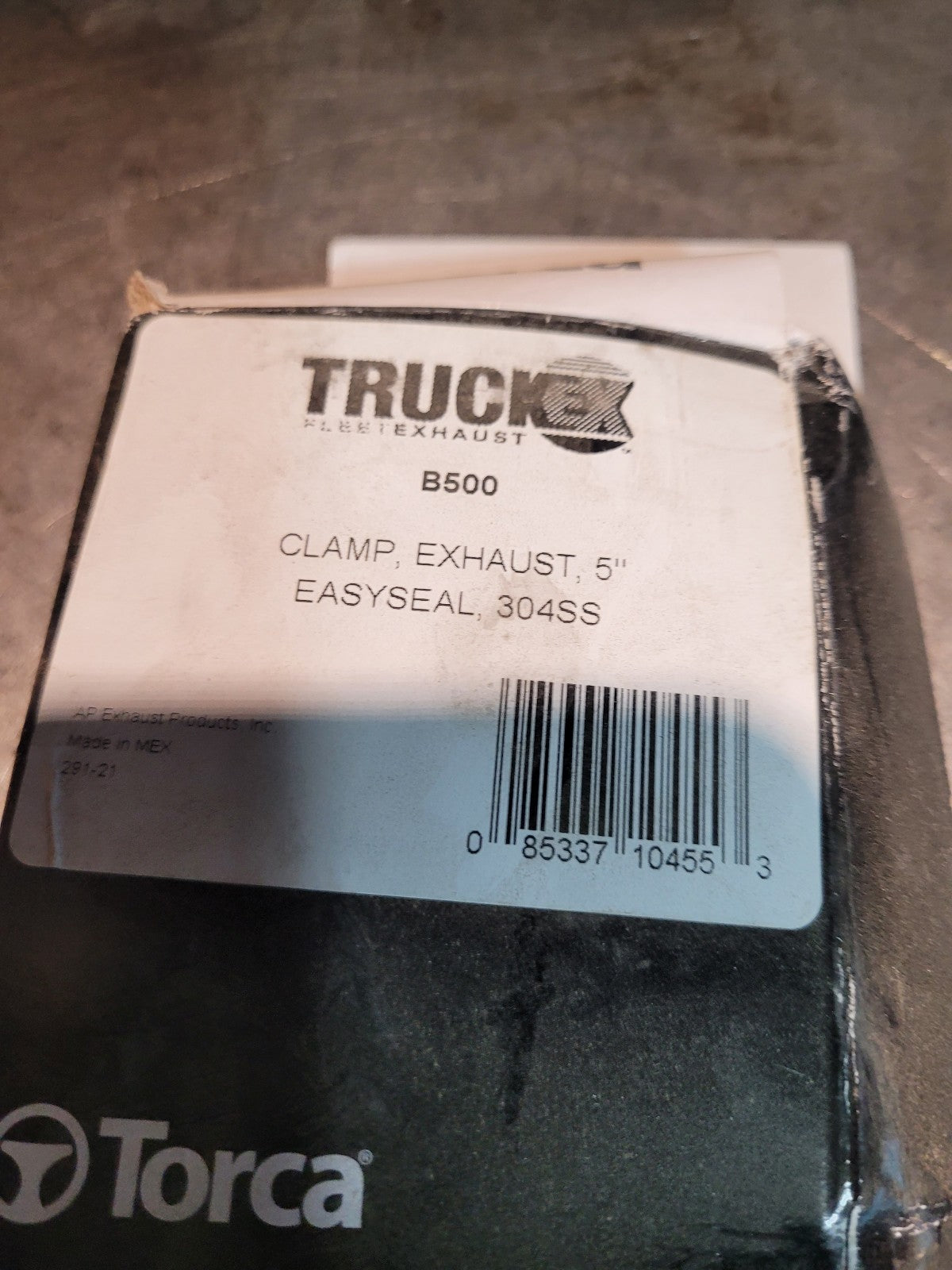LOT OF 3PC - Easy Seal Exhaust Clamp Truckex B500 5" 304SS Flat Band Clamp