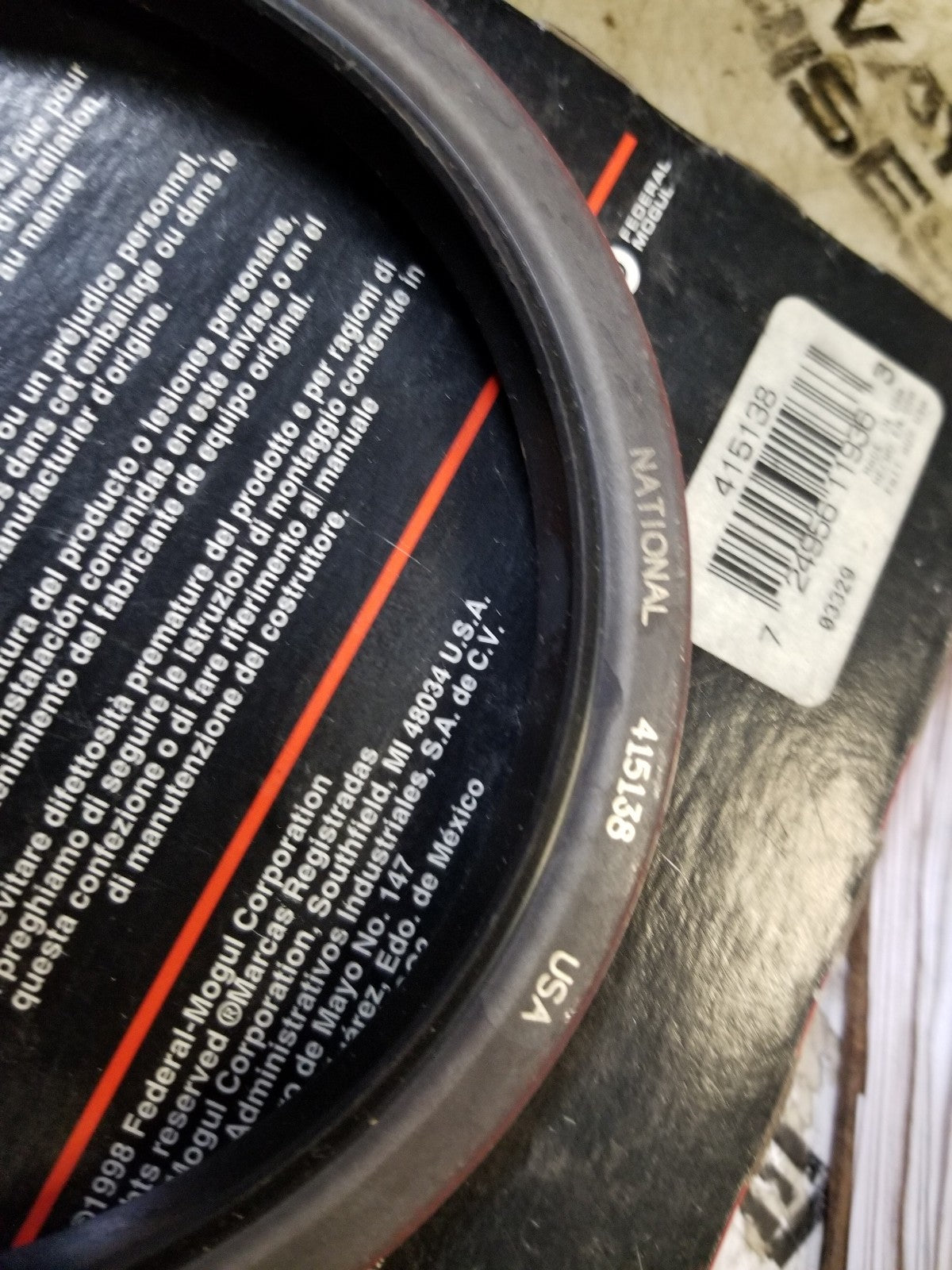 415138 FEDERAL SEAL 4.750 in Shaft, 5.756 in OD, 0.500 in Width
