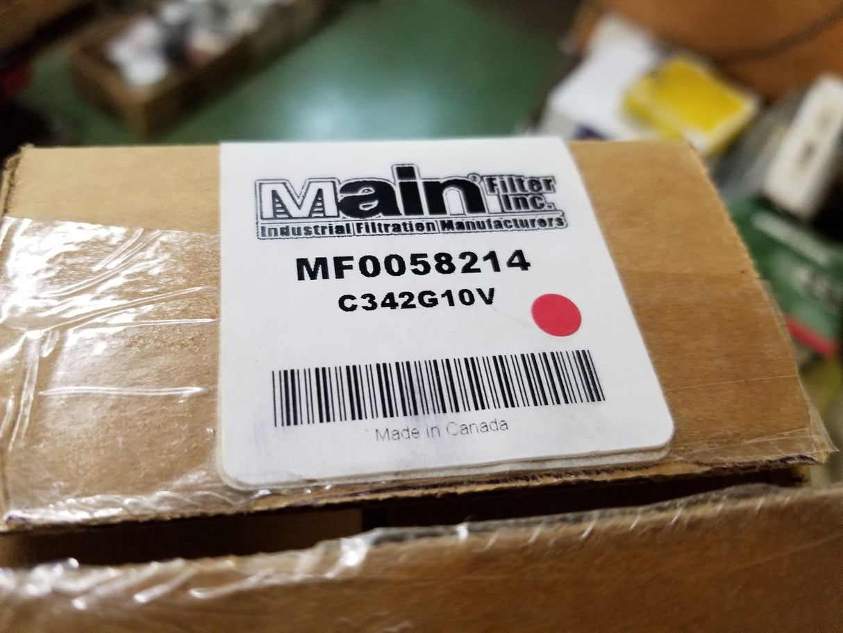 Main Filter MF0058214 Filtrec C342 G10 V Interchange Hydraulic Filter