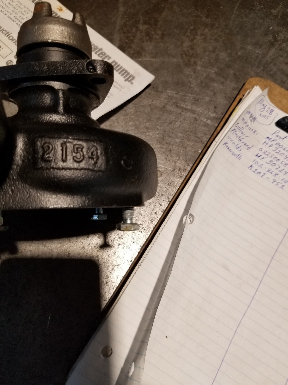 X5149706 AUTOLUBE WATER PUMP KIT