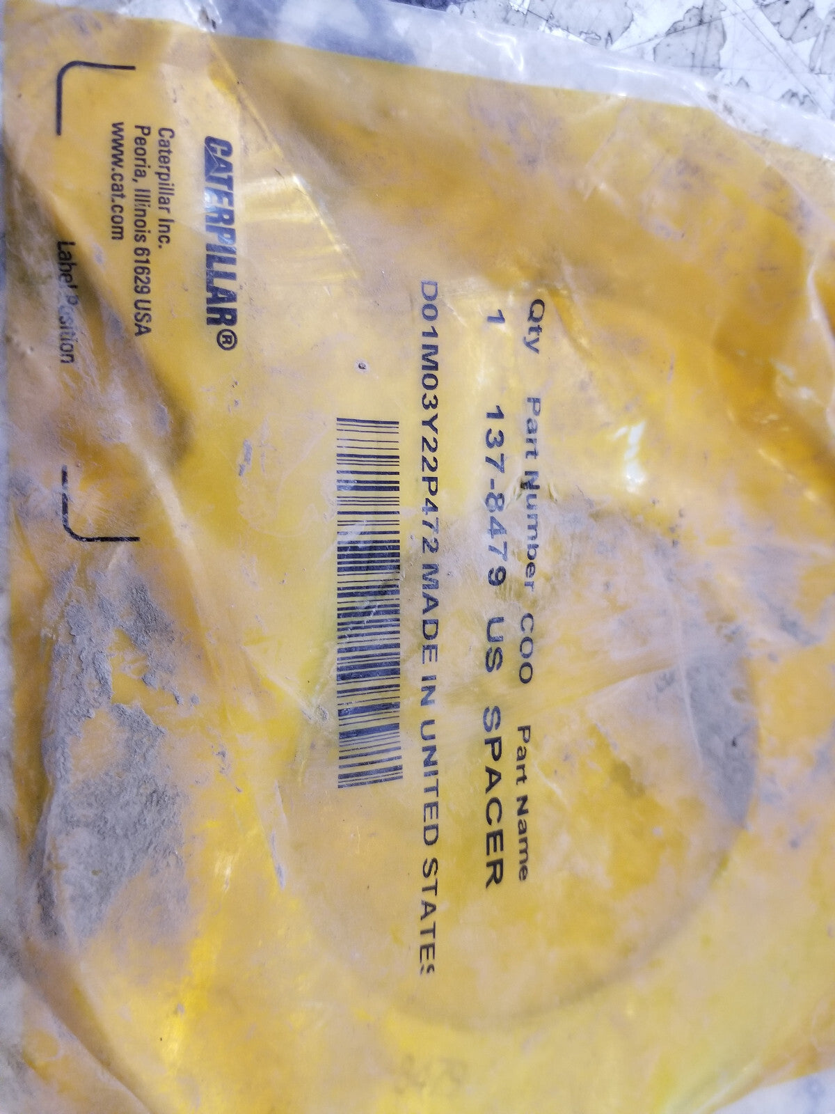 137-8479 CATERPILLAR 2MM SPACER SHIM 1378479