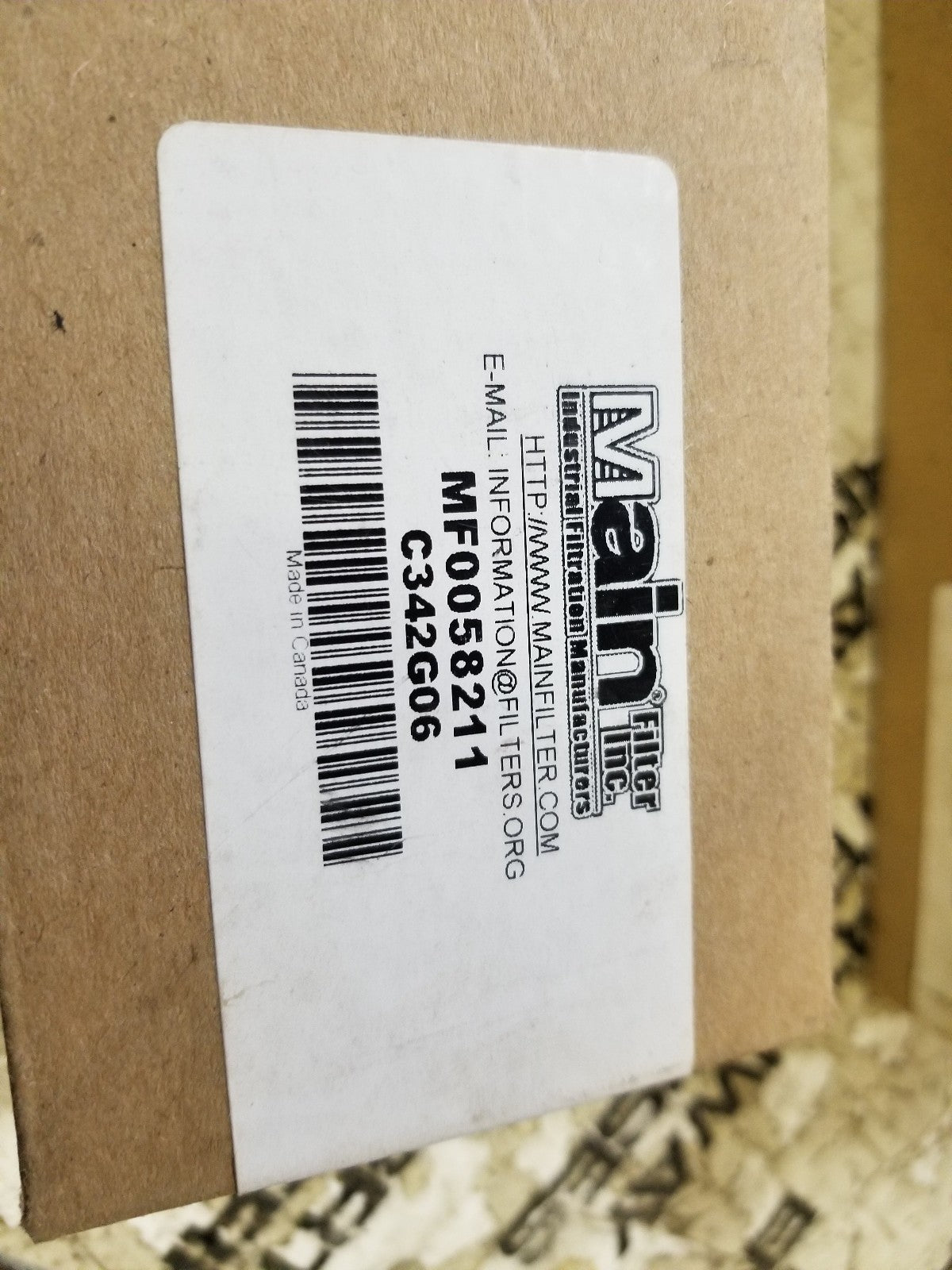 MF0058211 MAIN FILTER INC HYDRAULIC FILTER ELEMENT