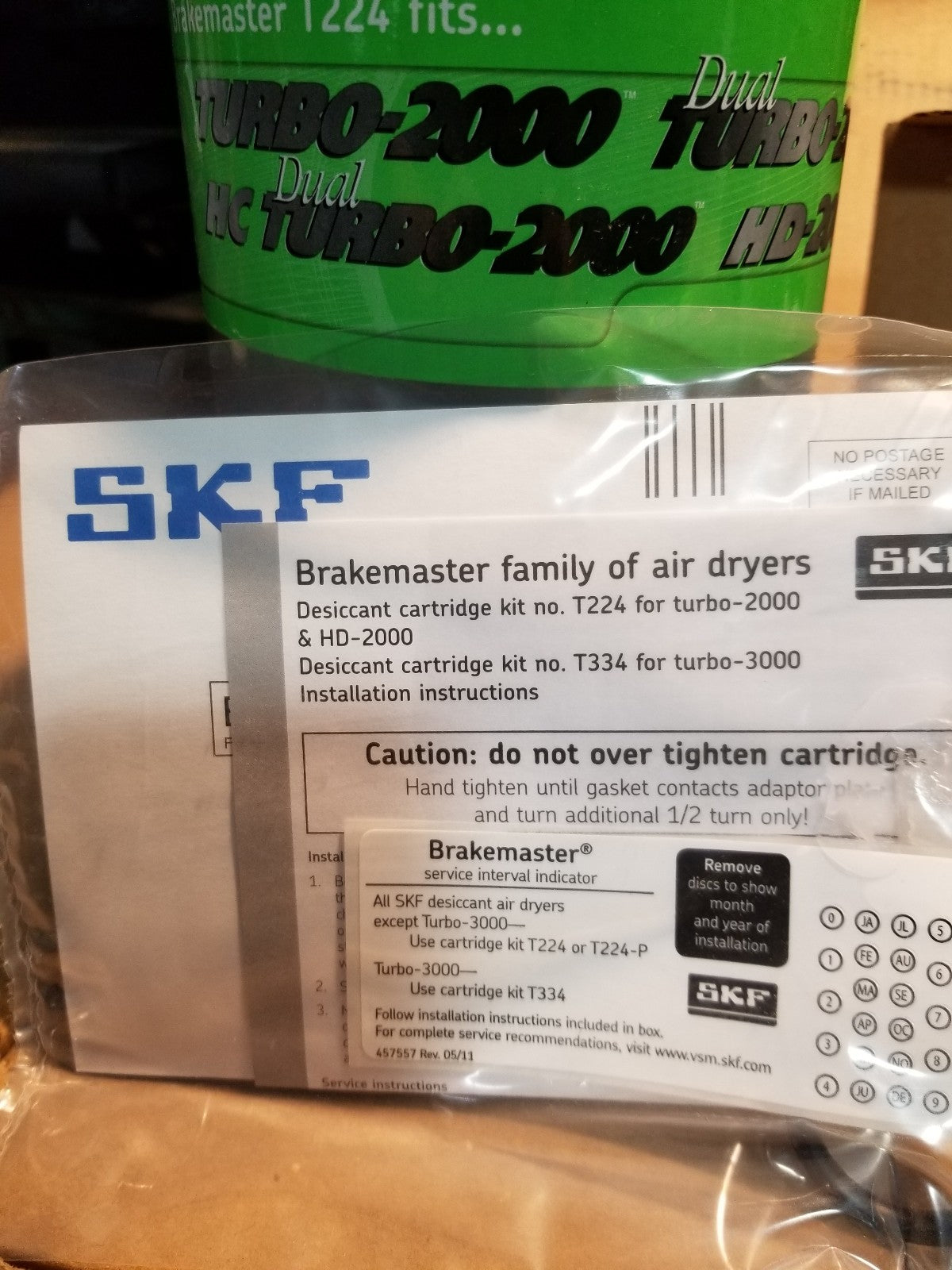 T224 SKF AIR DRYER Air Dryer Desiccant Cartridge CROSS - 9302T224 9658T224