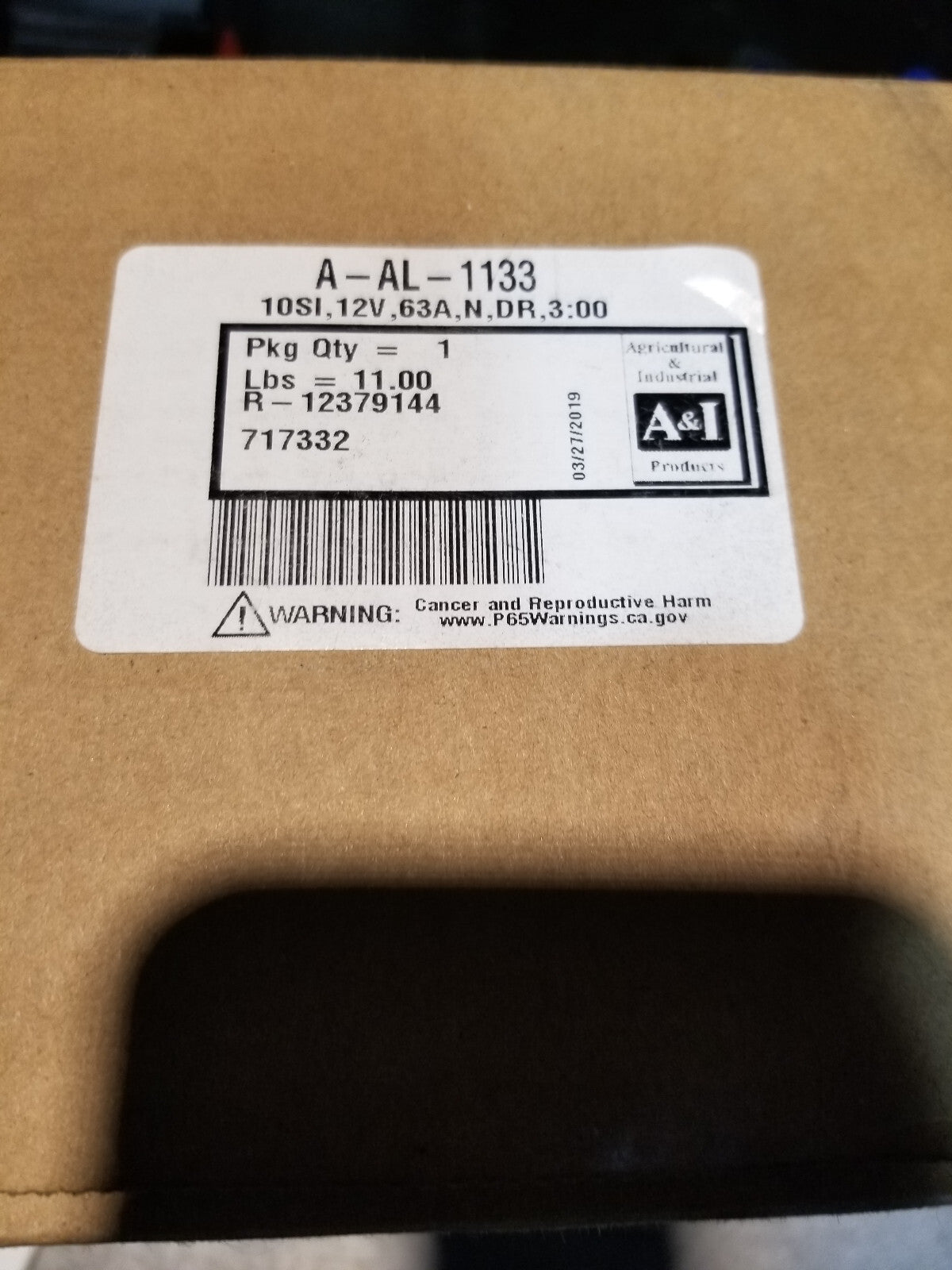 A&I A-AL-1133 Alternator, Delco Match PN: AL-1133 A&I