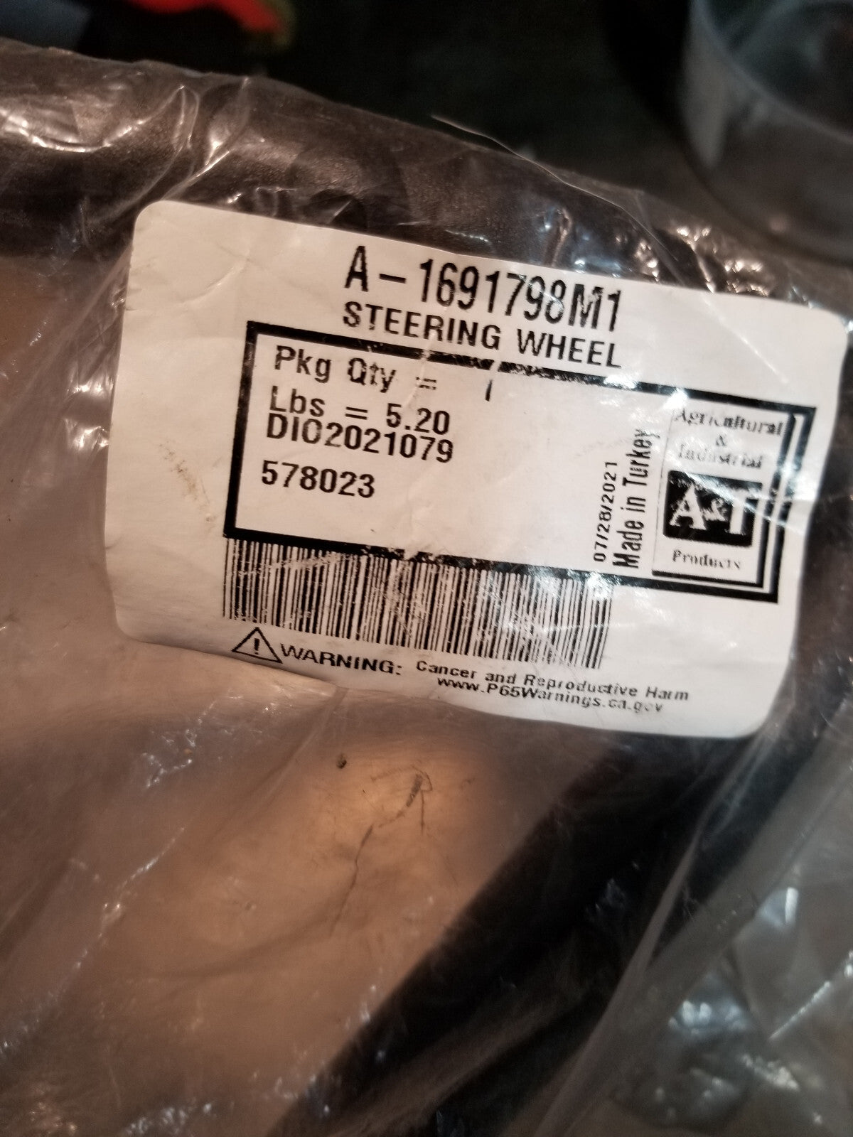 1691798M1 New Steering Wheel Made for Massey Ferguson Tractor Models 230 240 250