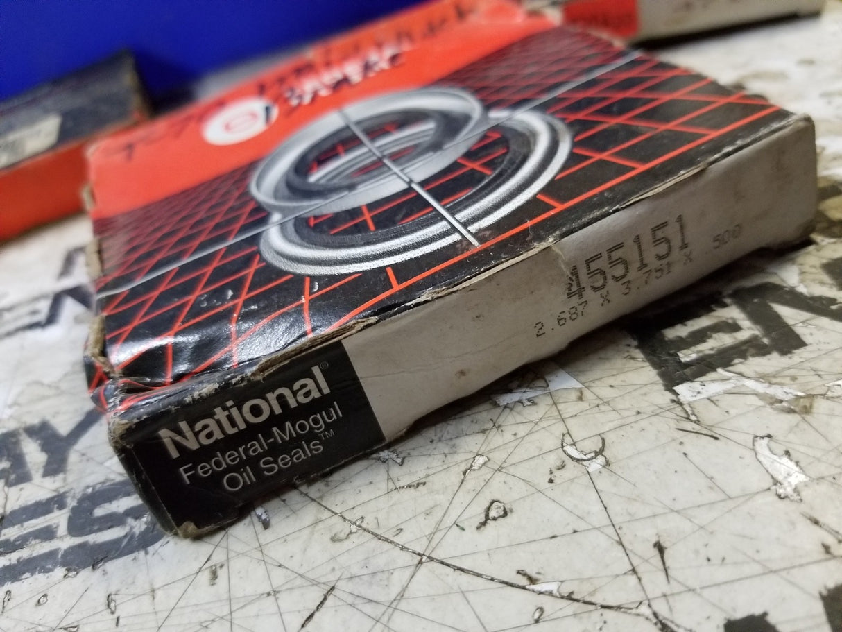 455151 FEDERAL SEAL Oil Seal - Solid, 2.687 in Shaft Dia., 3.756 in OD