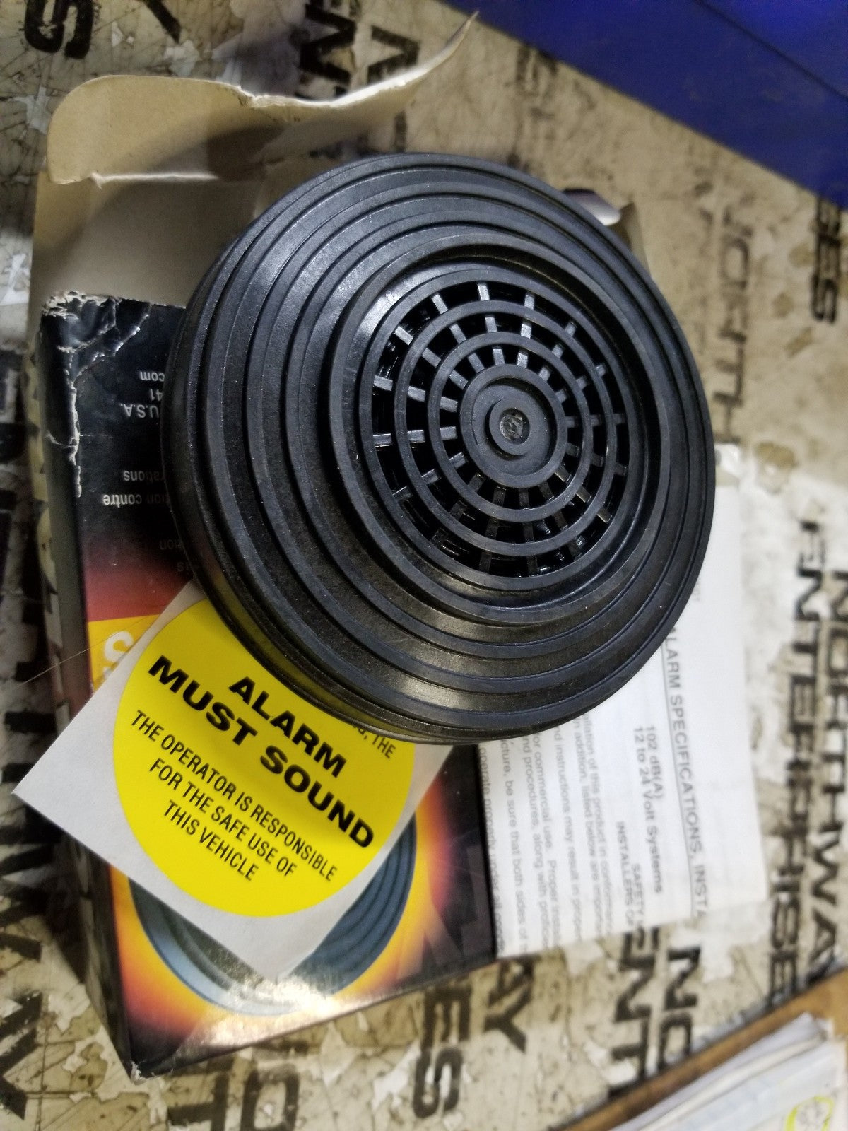 Preco 40 Series Back Up Alarm 102dB, 12-24V, 4050, 6891924A