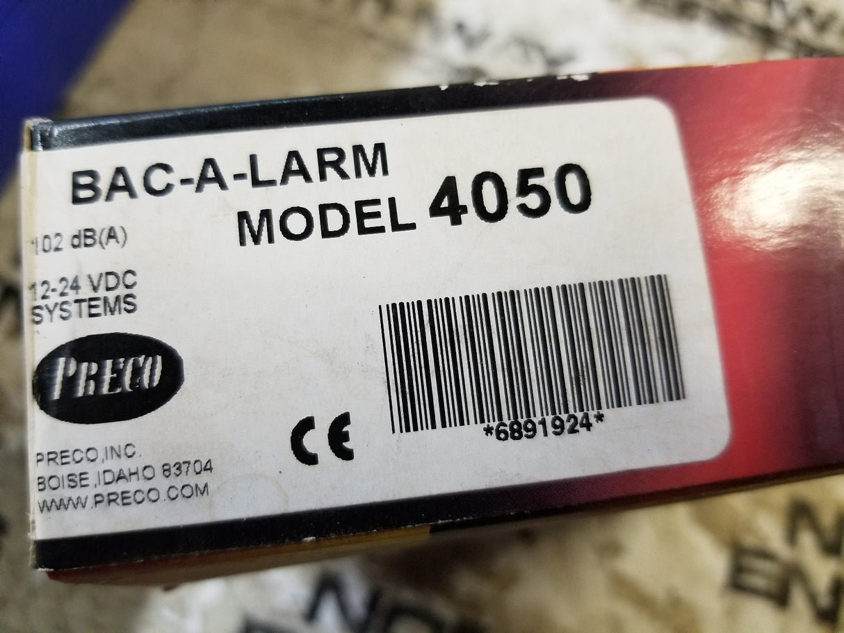 Preco 40 Series Back Up Alarm 102dB, 12-24V, 4050, 6891924A