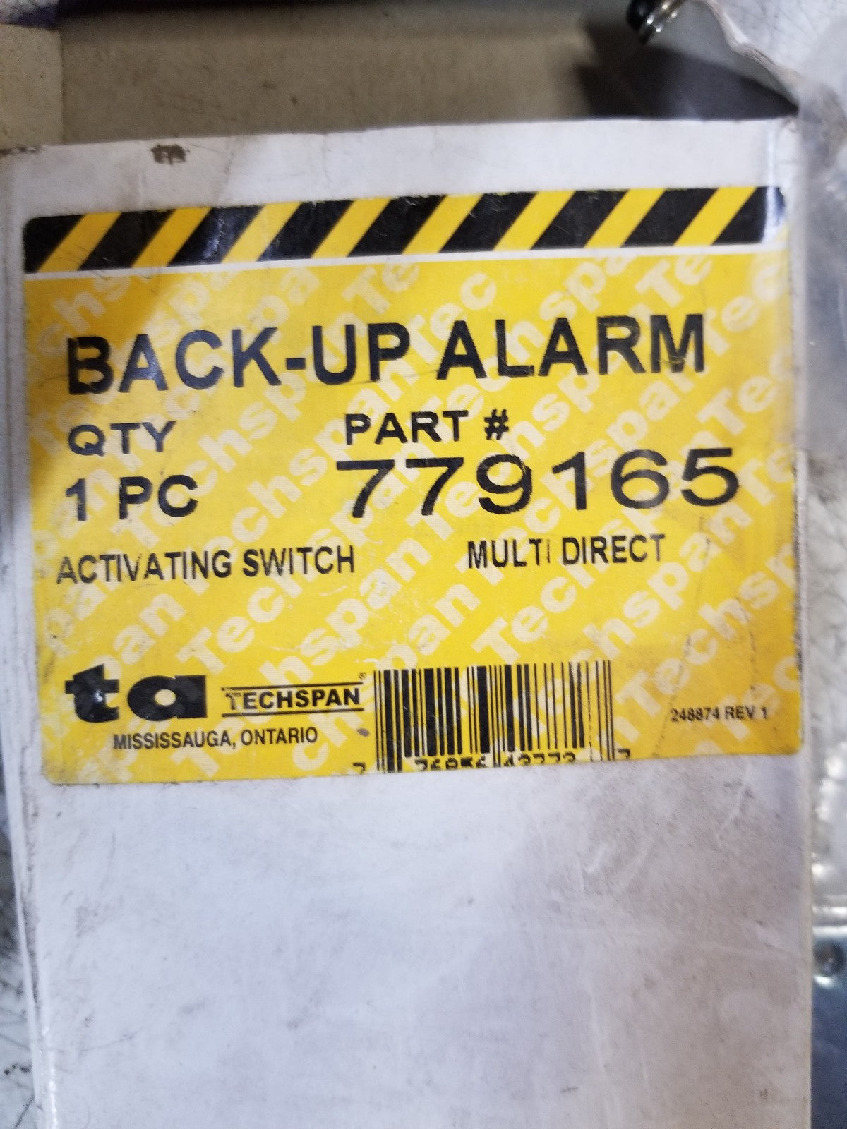 779165 BACKUP ALARM ACTIVATING SWITCH