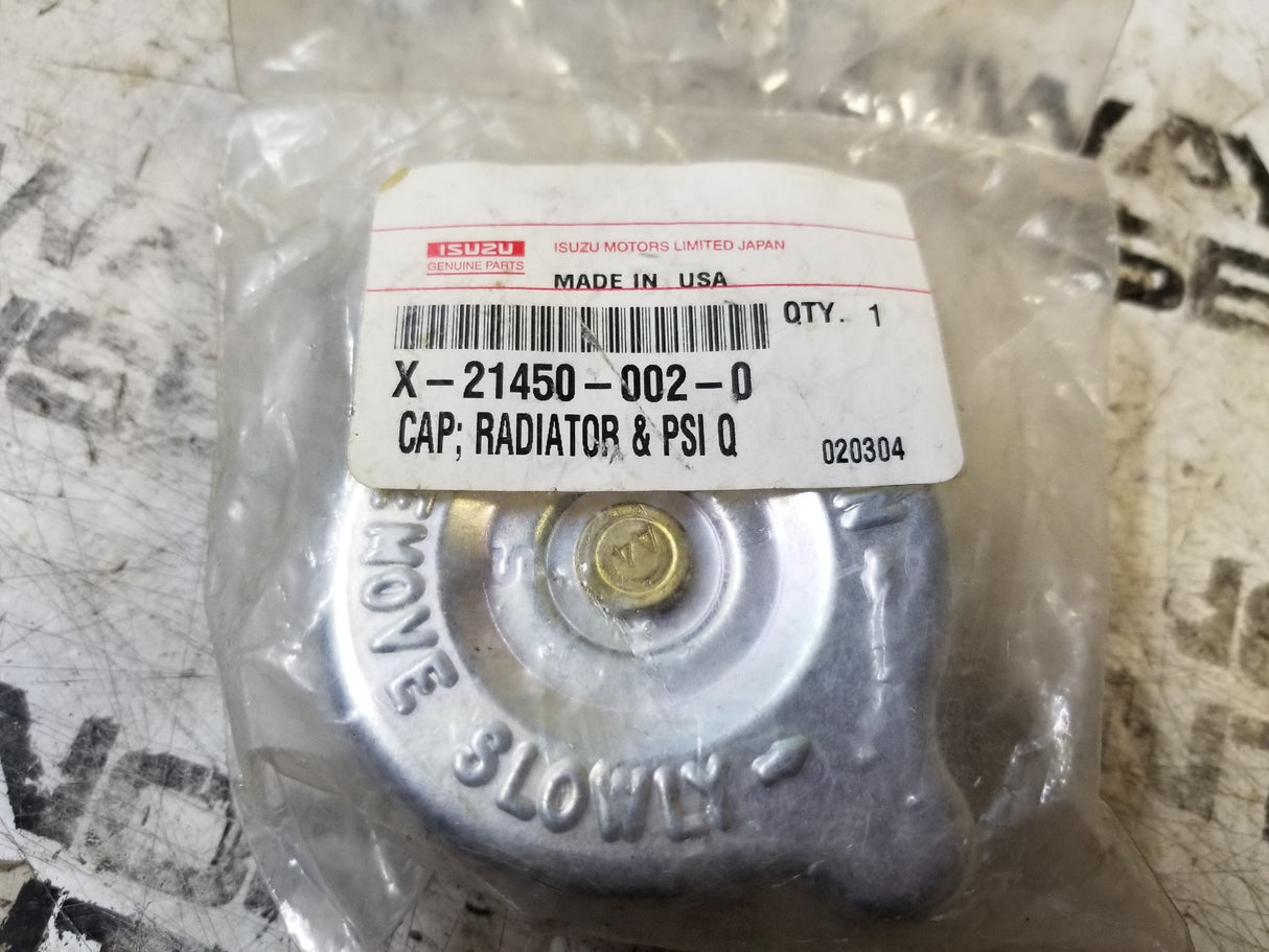 ISUZU RADIATOR CAP X-21450-002-0
