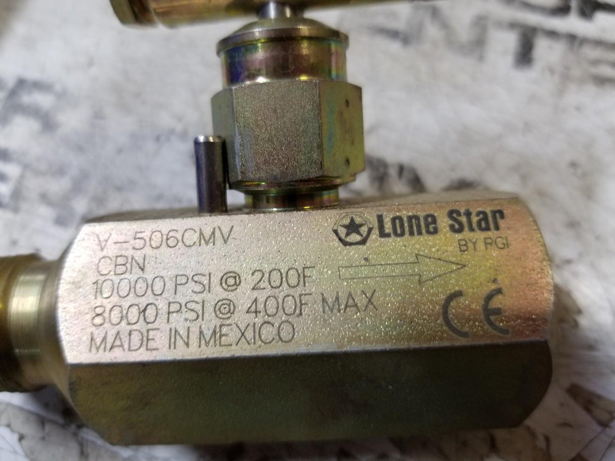 PGI Lone Star V-506CMV Needle Valve 10,000 PSI @ 200F | 8,000 PSI @ 400F