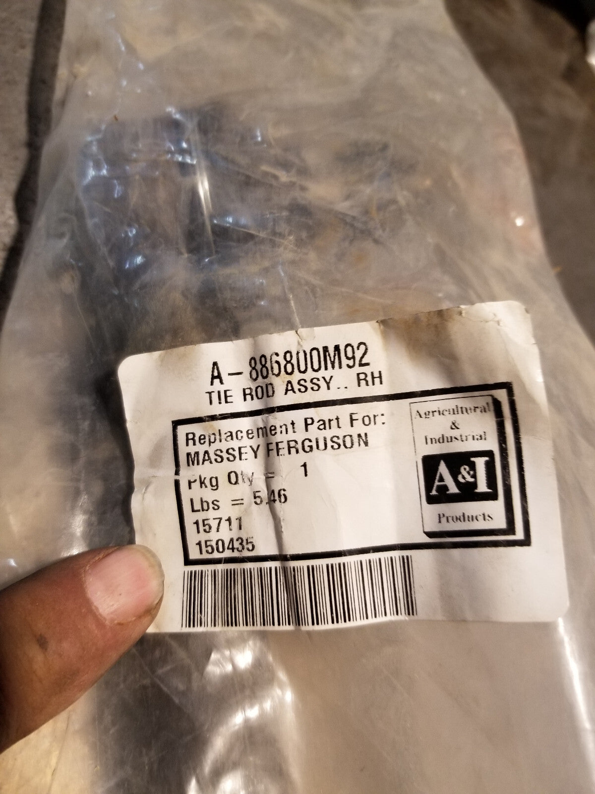 A-886800M92 Fits Massey Ferguson Parts TIE ROD ASSY. RH 165 , 165 UK , 175 UK ,