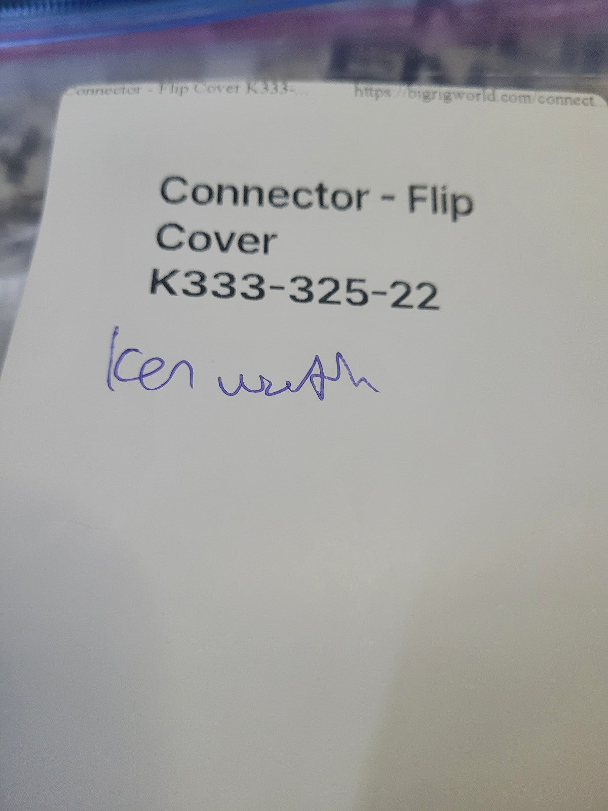 KENWORTH Connector Flip Cover K333-325-22