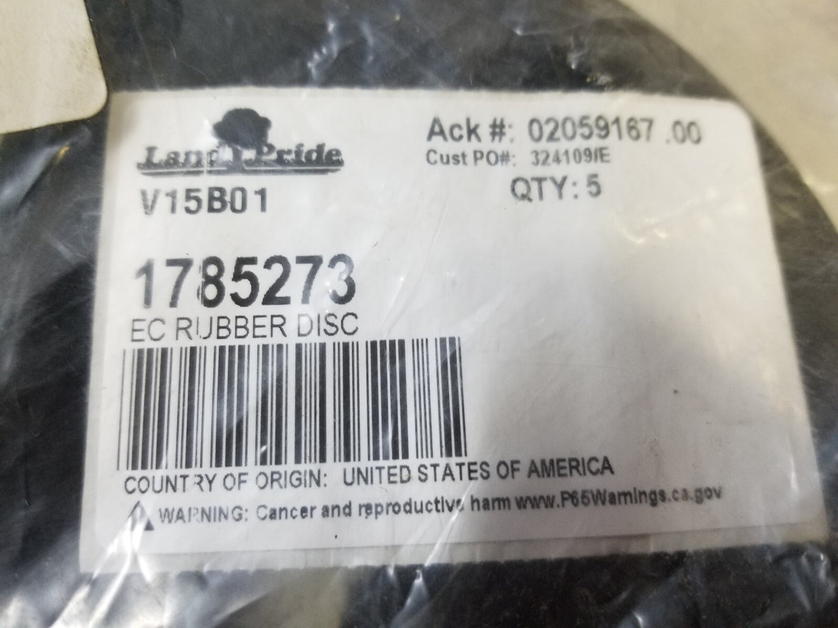 1785273 EC RUBBER DISC replaces 1785273 19-579 DISK, FLEX COUPL