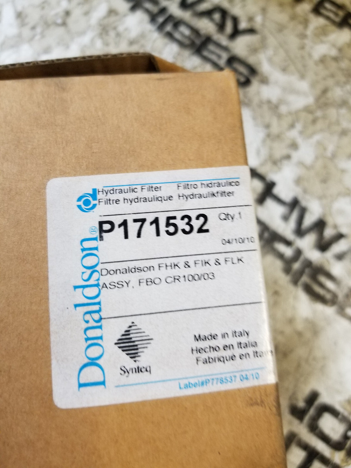 DONALDSON P171532 HYDRAULIC FILTER