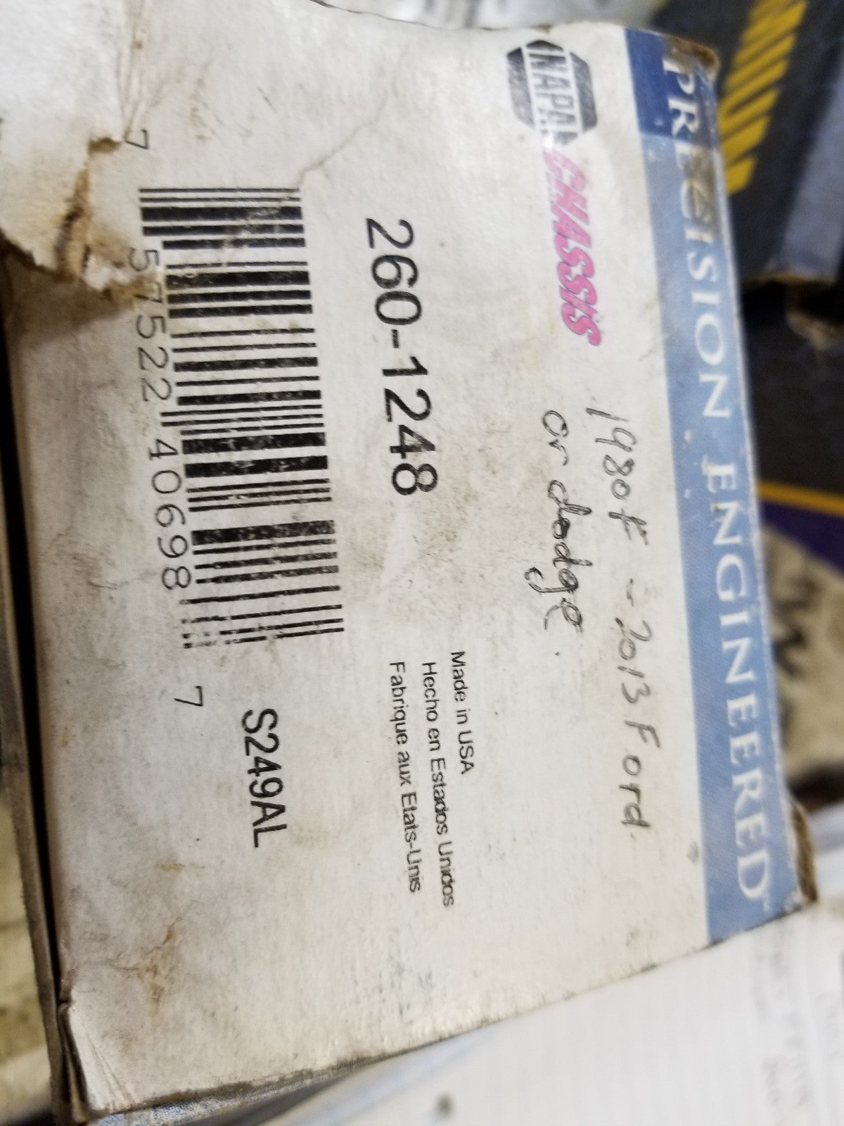 260-1248 2601248 NAPA UPPER BALL JOINT