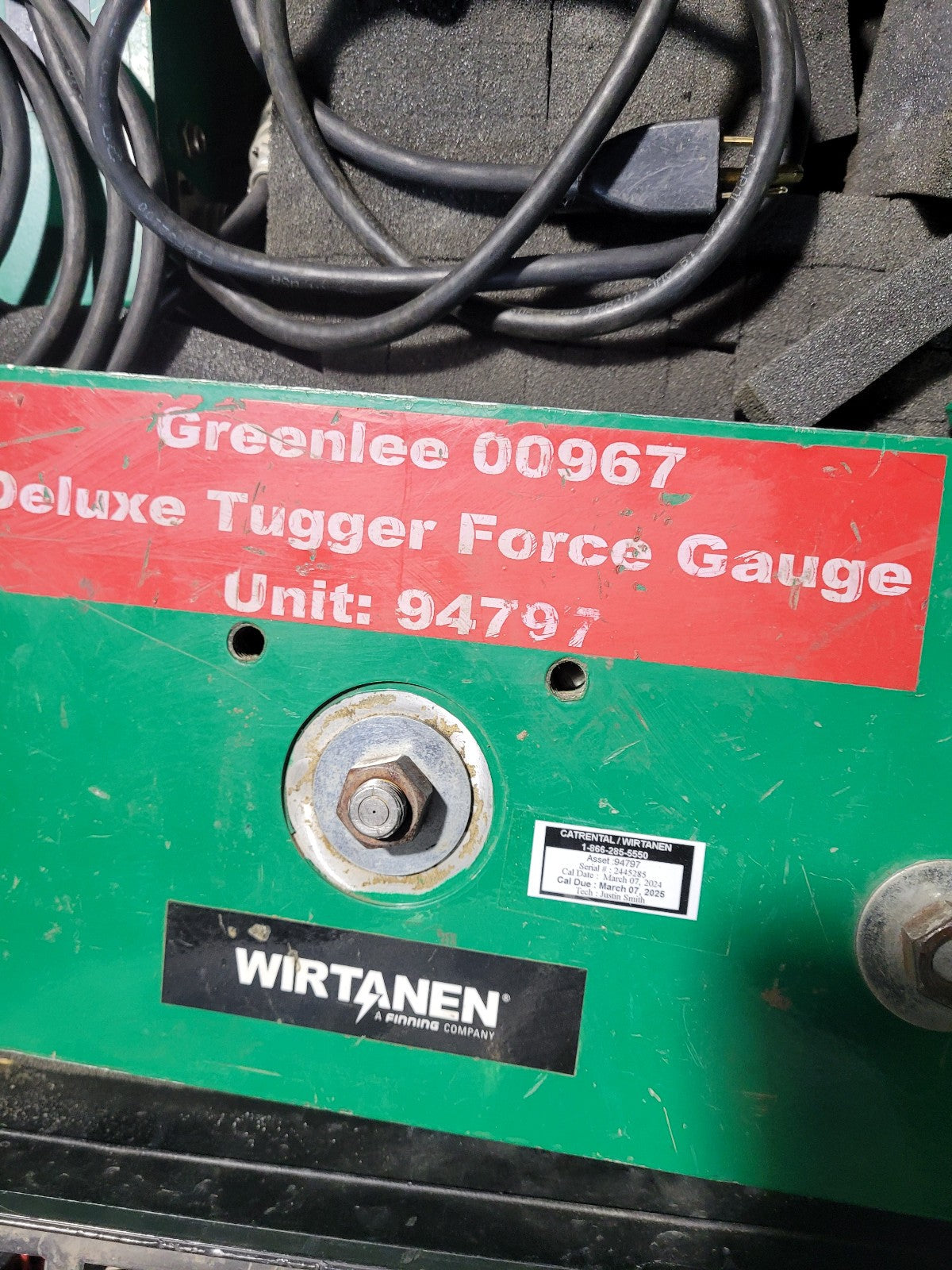 PACKAGE Greenlee 00967 TUGGER Cable Puller Deluxe Force Gauge 94797 REF 3