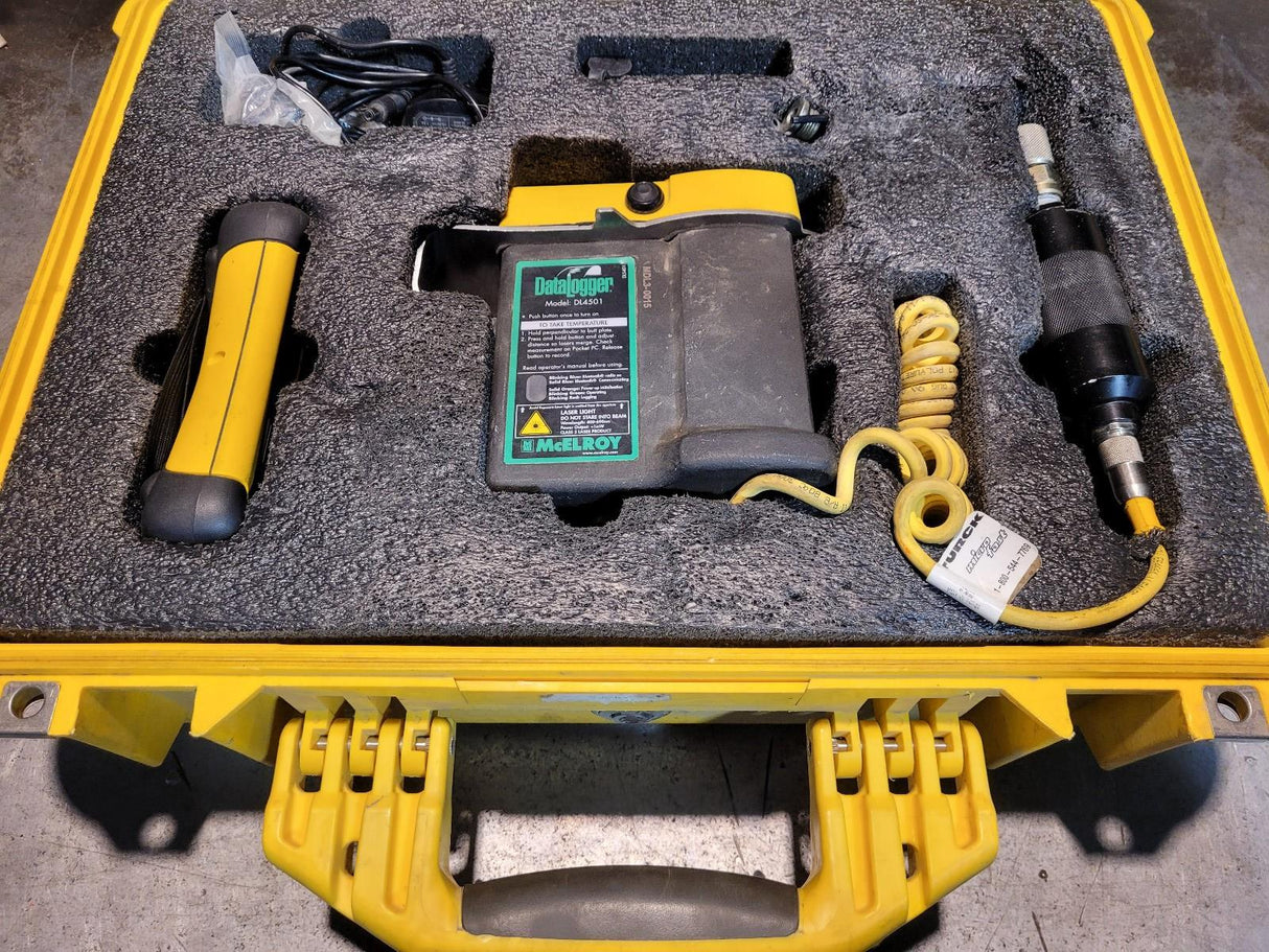MCELROY DATALOGGER DL4501 MDL3-0015 WITH CASE