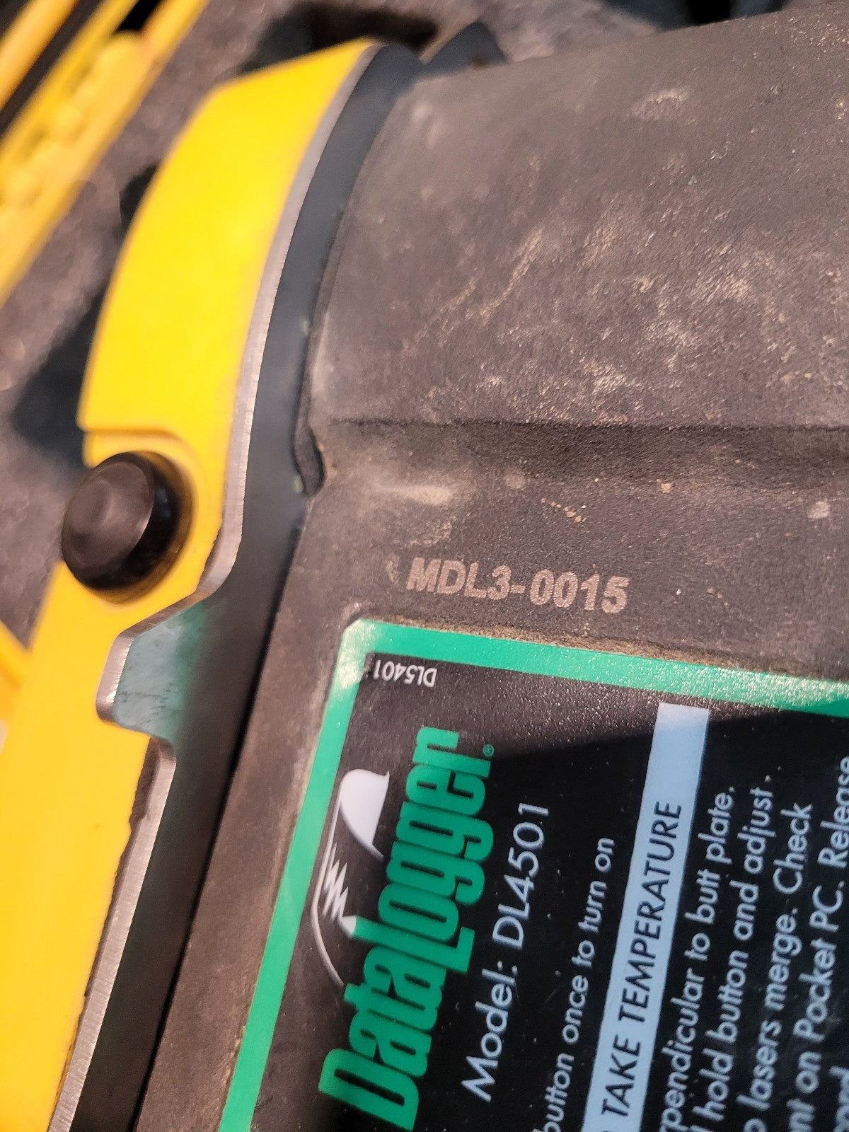 MCELROY DATALOGGER DL4501 MDL3-0015 WITH CASE