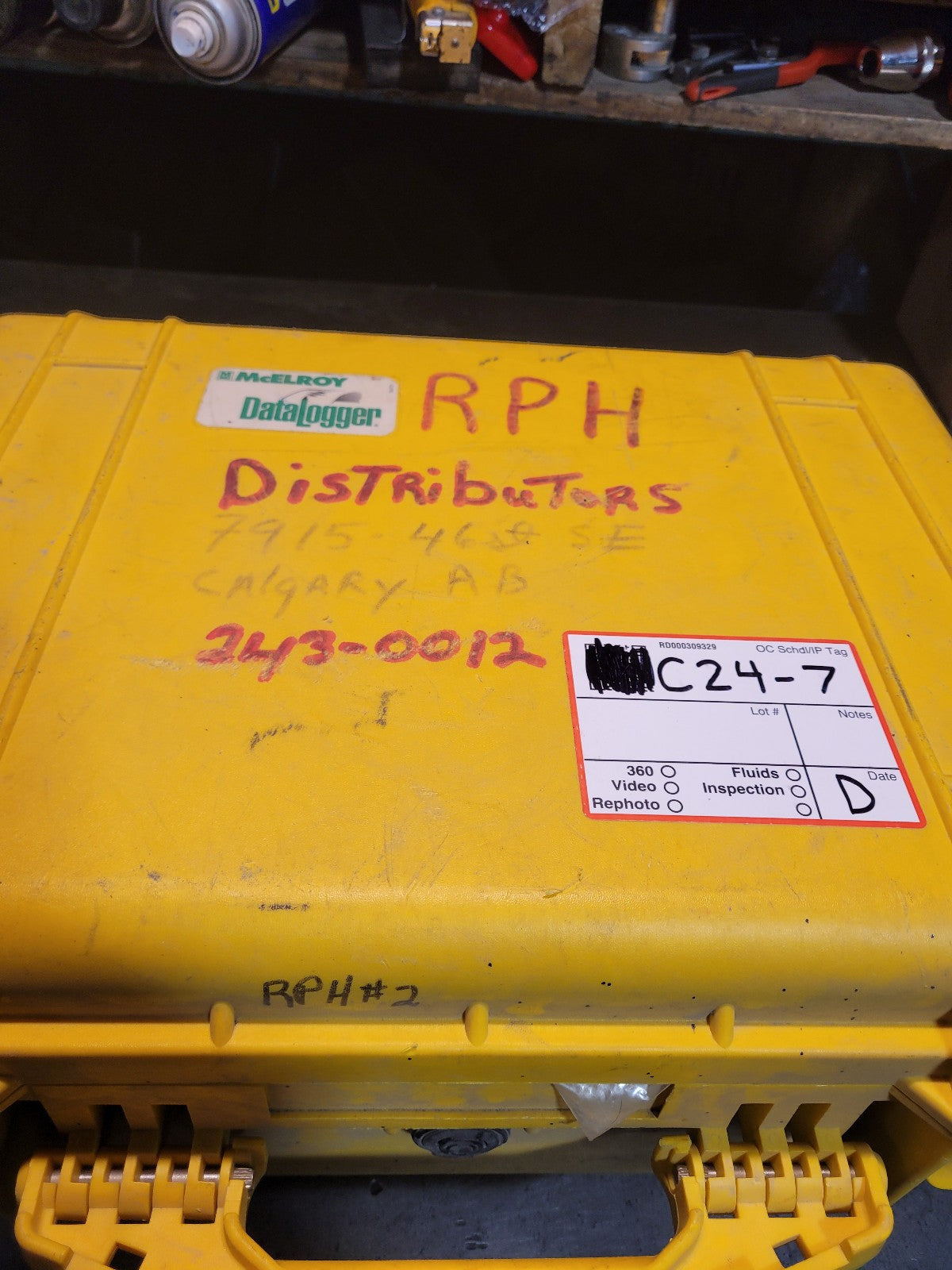 MCELROY DATALOGGER 4 DL4501 MDL3-0265 WITH CASE