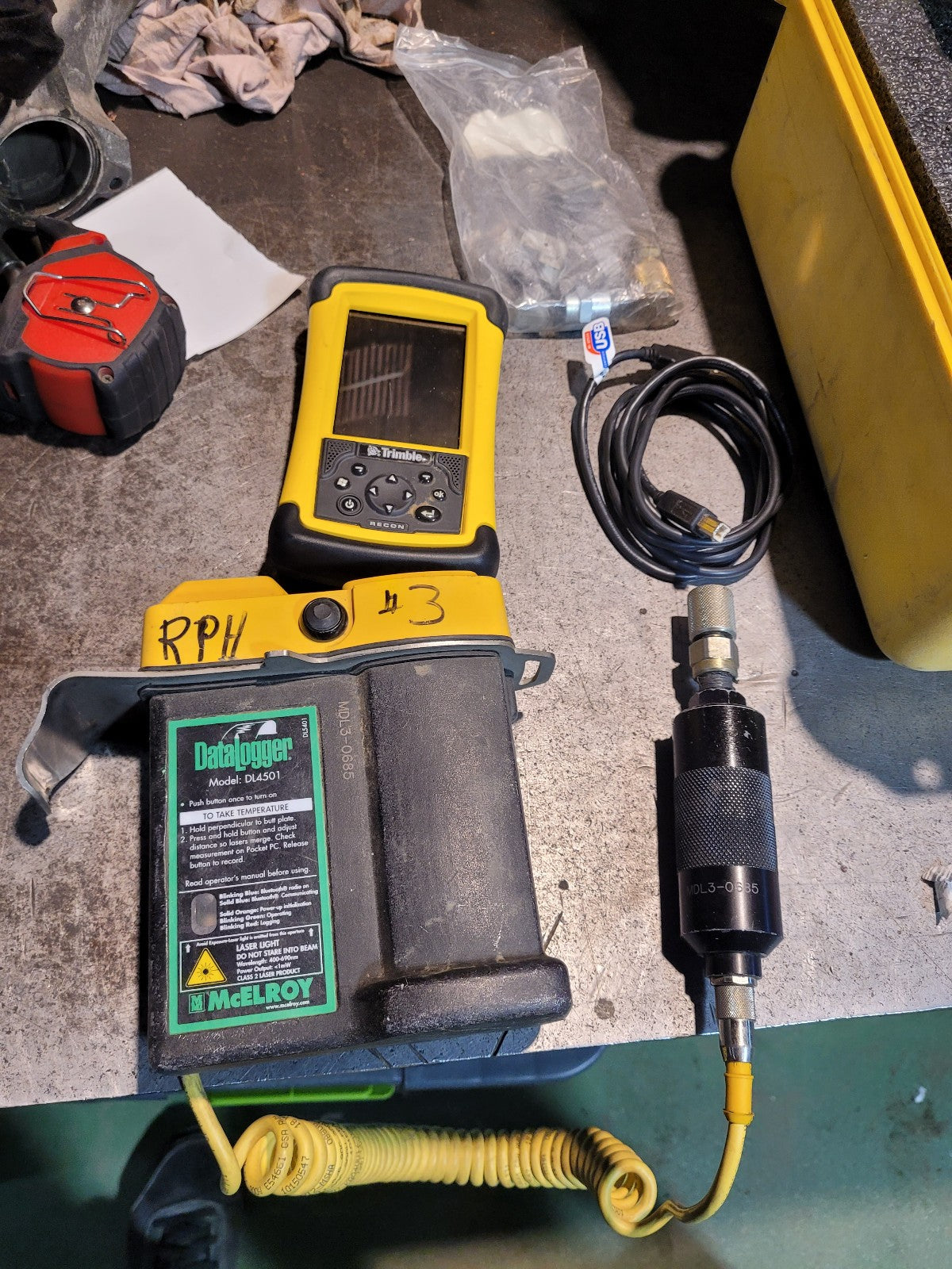 MCELROY FUSION JOINT DATALOGGER DL4501 MDL3-0685 WITH CASE