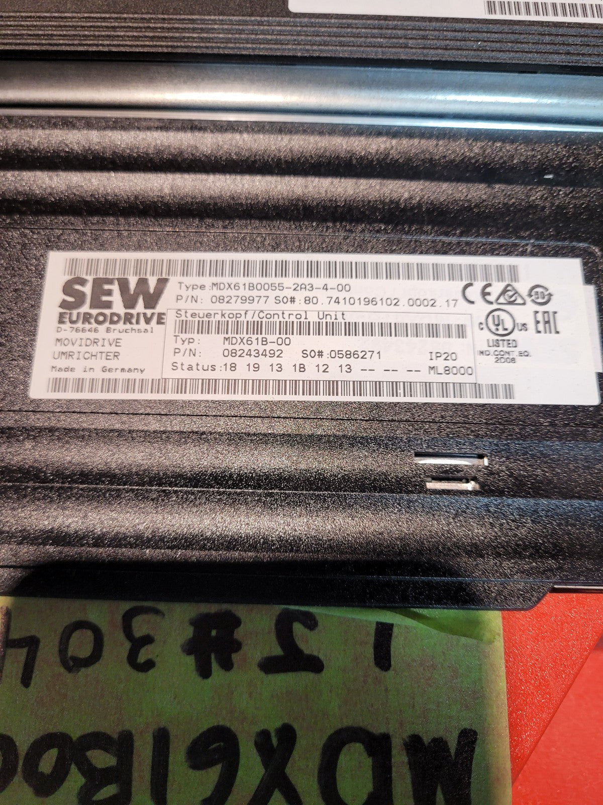 NEW MDX61B-0055-2A3-4-00 SEW Eurodrive - 8243492 CONTROL UNIT