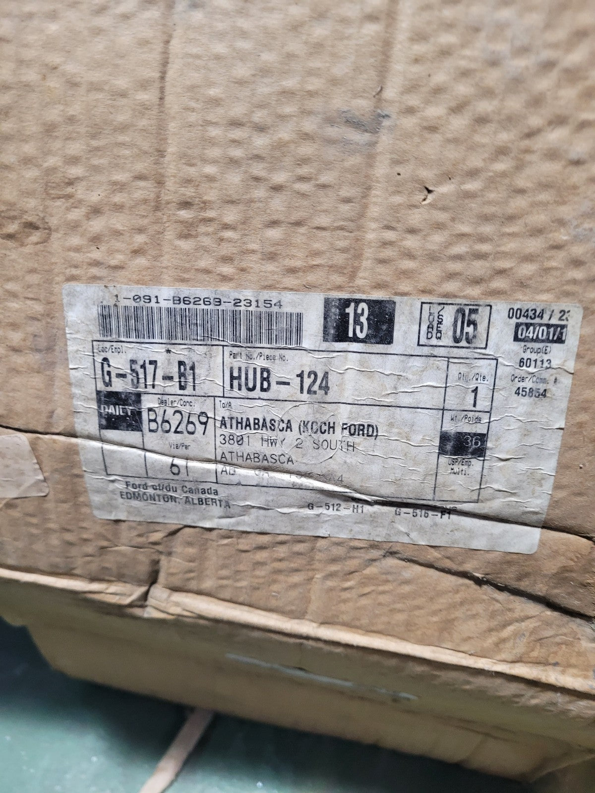 Ford 5C3Z-1109-CC Hub Assembly 2006-2016 F450 550 Ford 5C3Z1109CC HUB-124