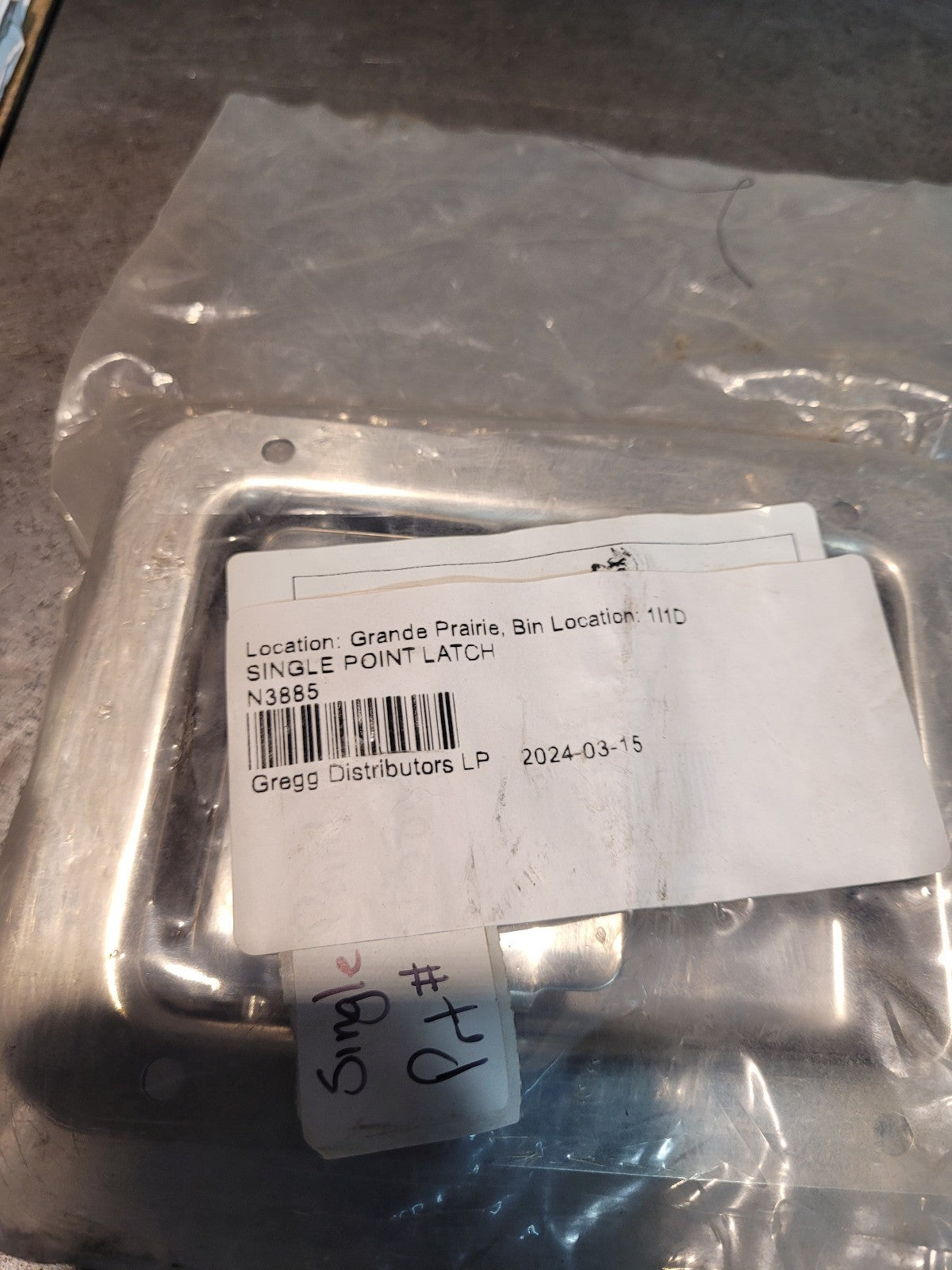 Buyers Products N3885 Stainless Steel Single Point Non-Locking Paddle Latch