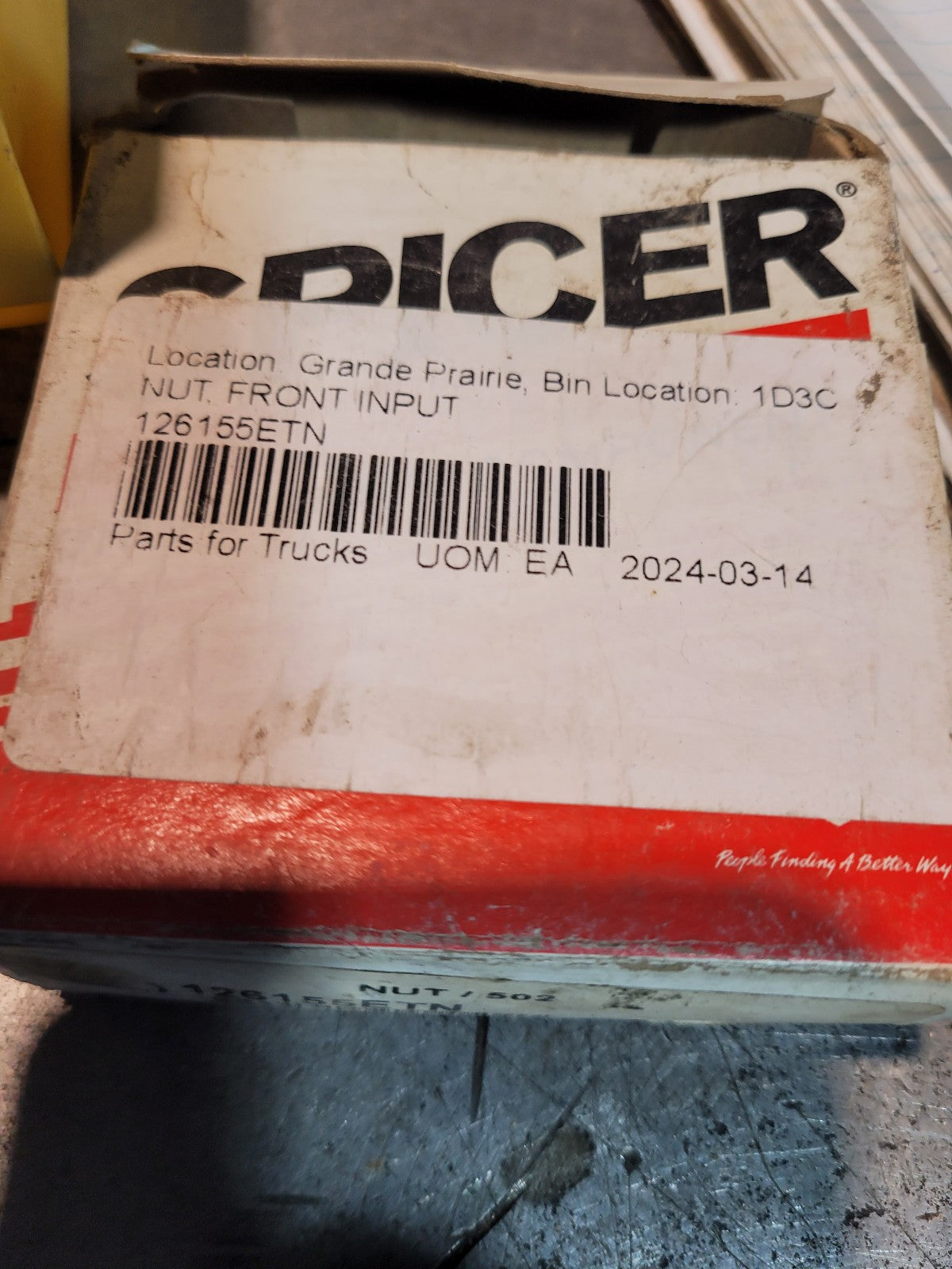 International Navistar ETN0126155 Dana Spicer Pinion Nut 126155