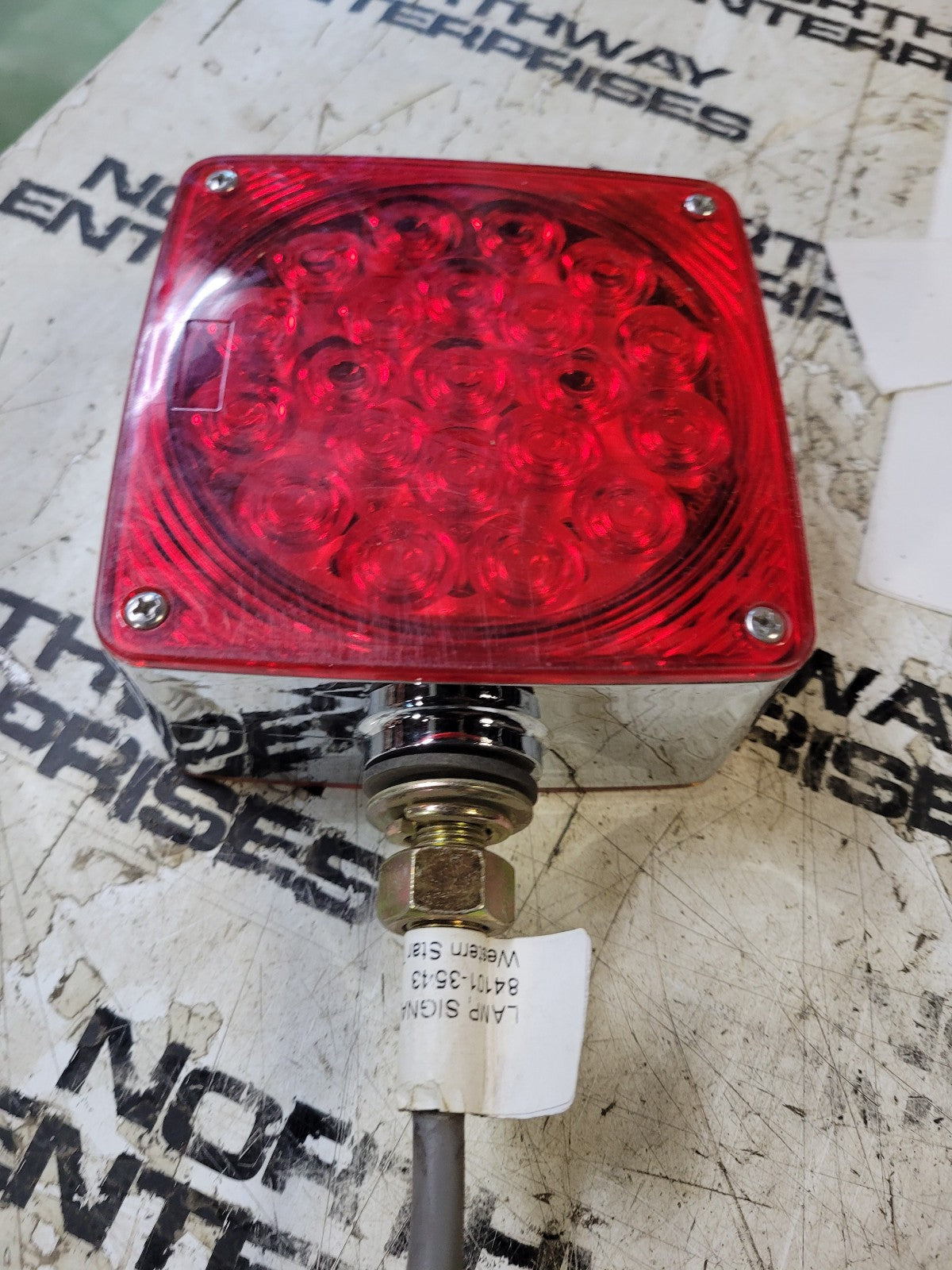 Western Star RH LED Chrome Fender MTD Marker / Turn Signal - P/N 84101-3543