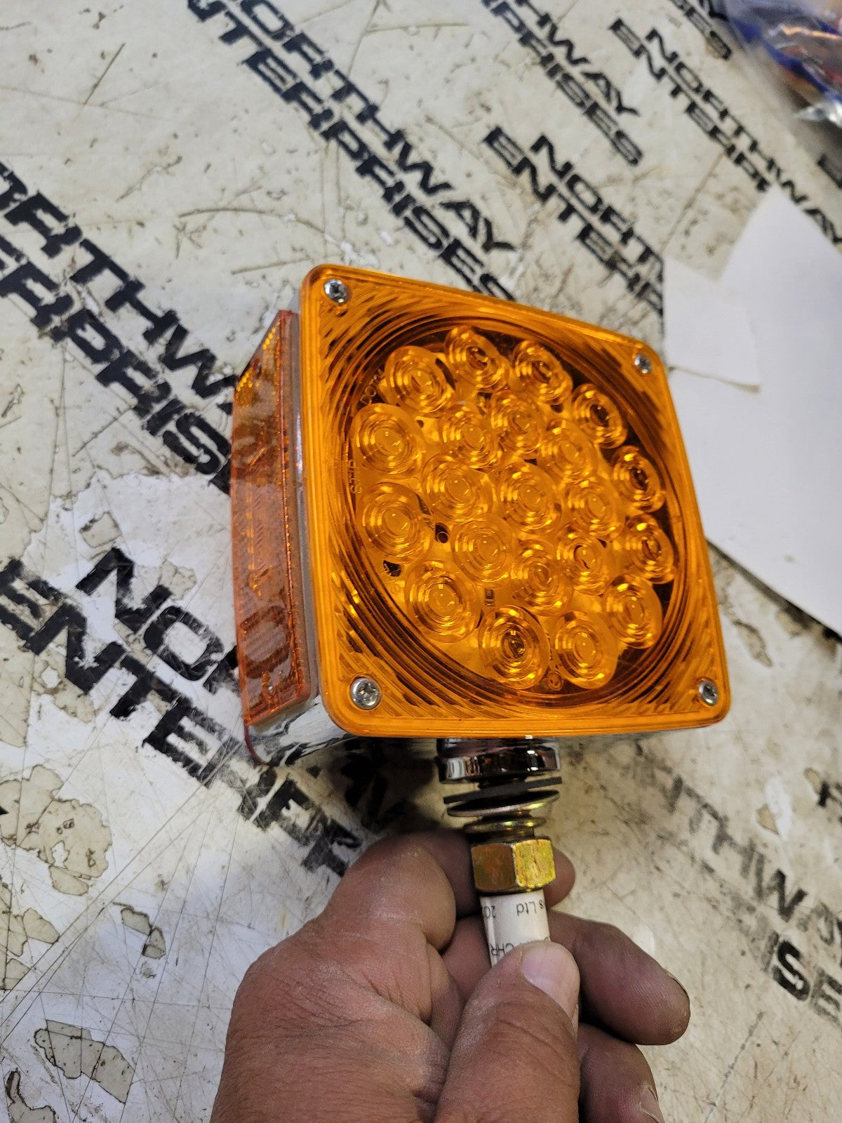 Western Star RH LED Chrome Fender MTD Marker / Turn Signal - P/N 84101-3543