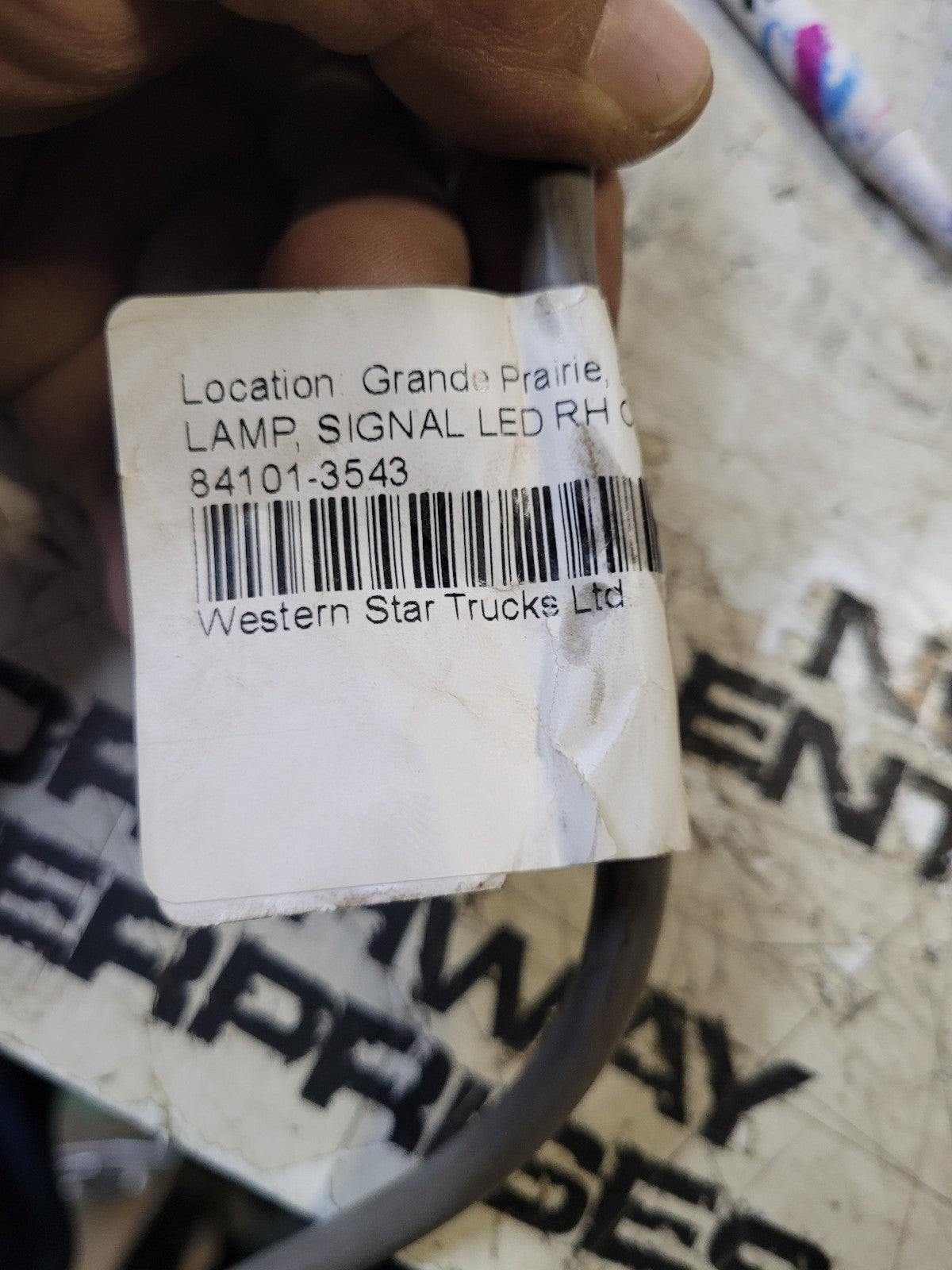 Western Star RH LED Chrome Fender MTD Marker / Turn Signal - P/N 84101-3543