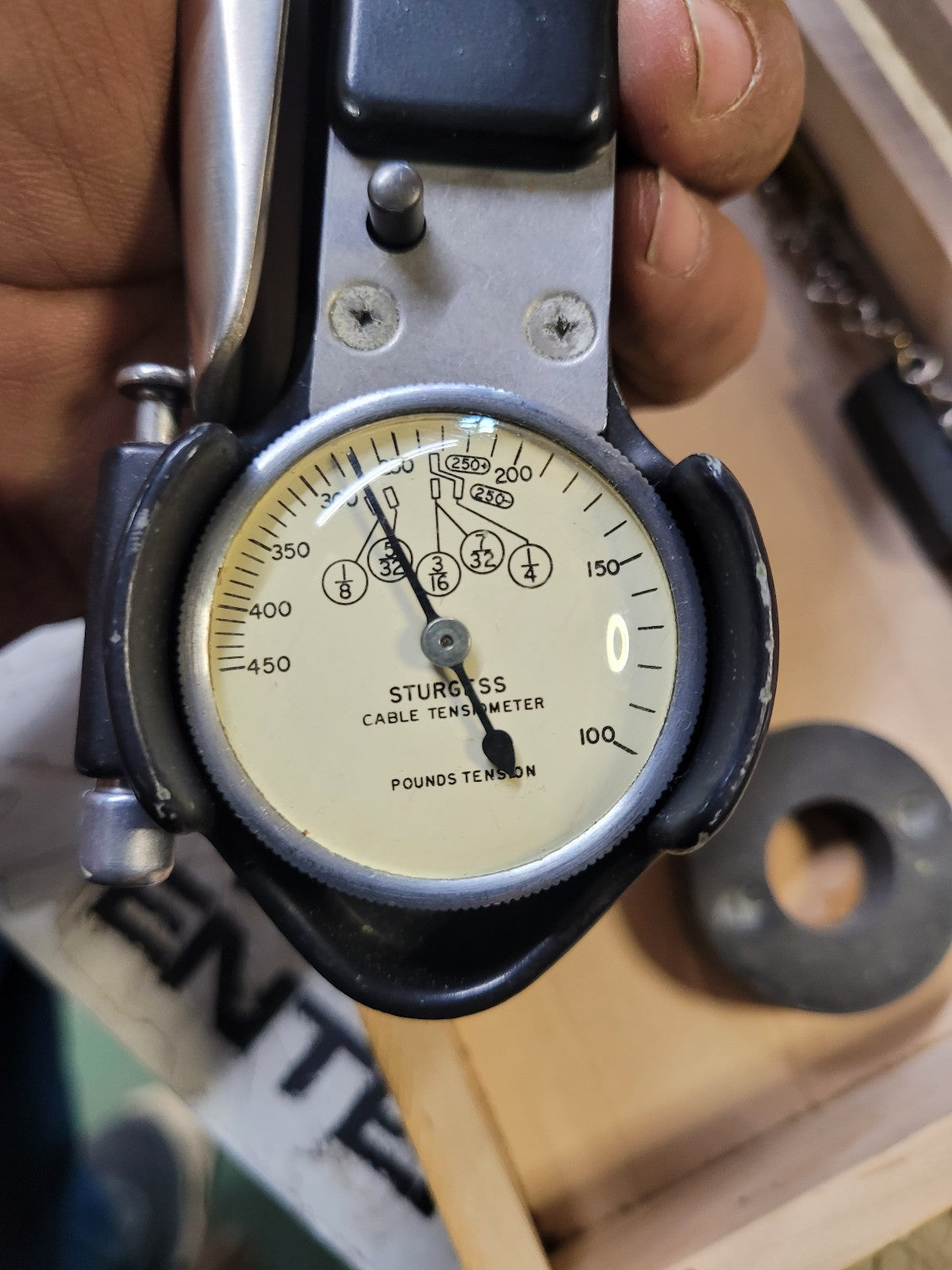 Pacific Scientific T60-1001-C9-1A Aircraft Cable Tensiometer 1/8" to 1/4"