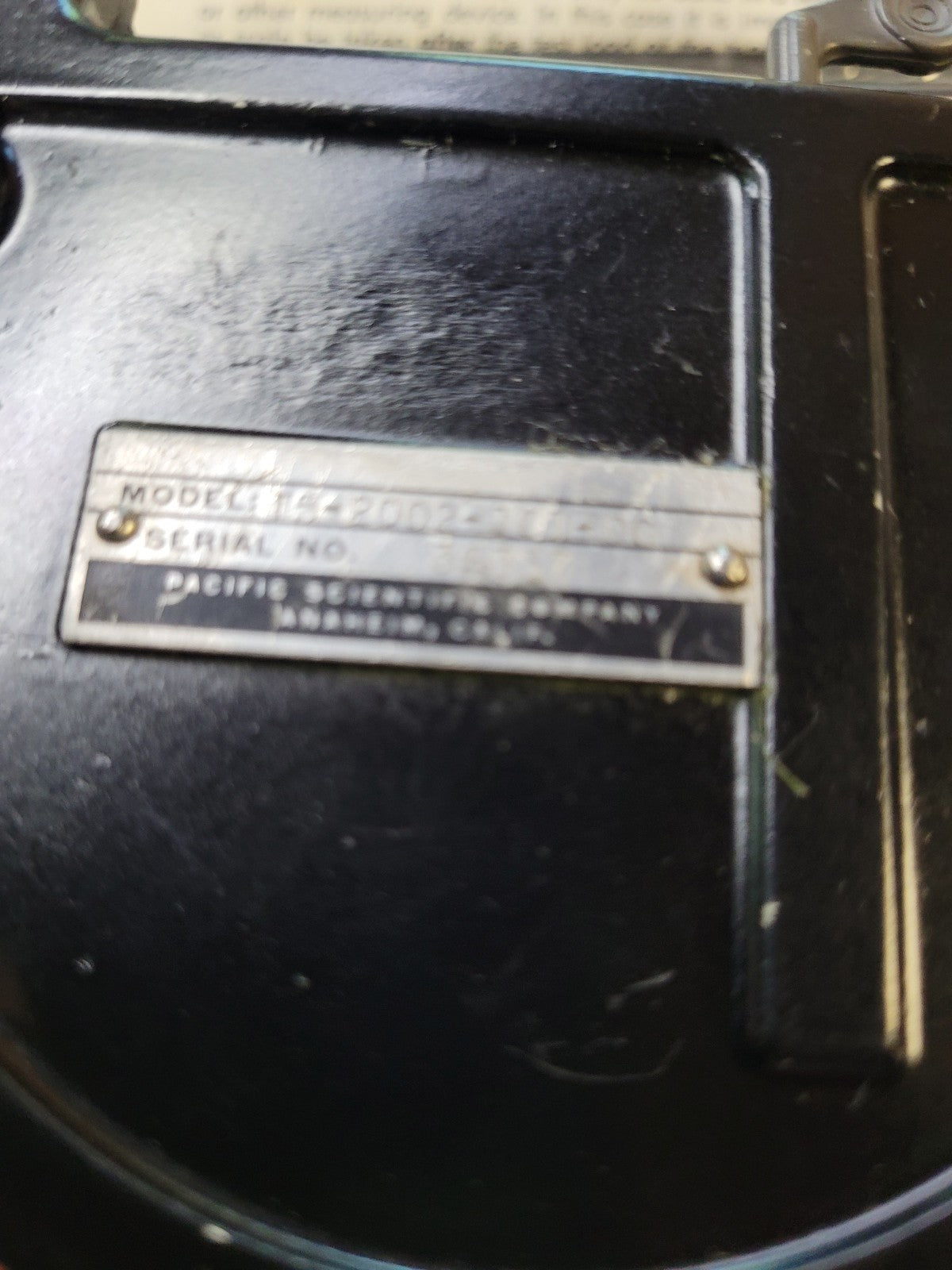 PACIFIC SCIENTIFIC T5 CABLE TENSIOMETER T5-2002-101-00 AIRCRAFT