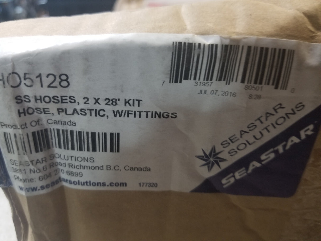SeaStar HO5128 Hose Kit 28ft Hydraulic Outboard Steering Boat Teleflex Marine